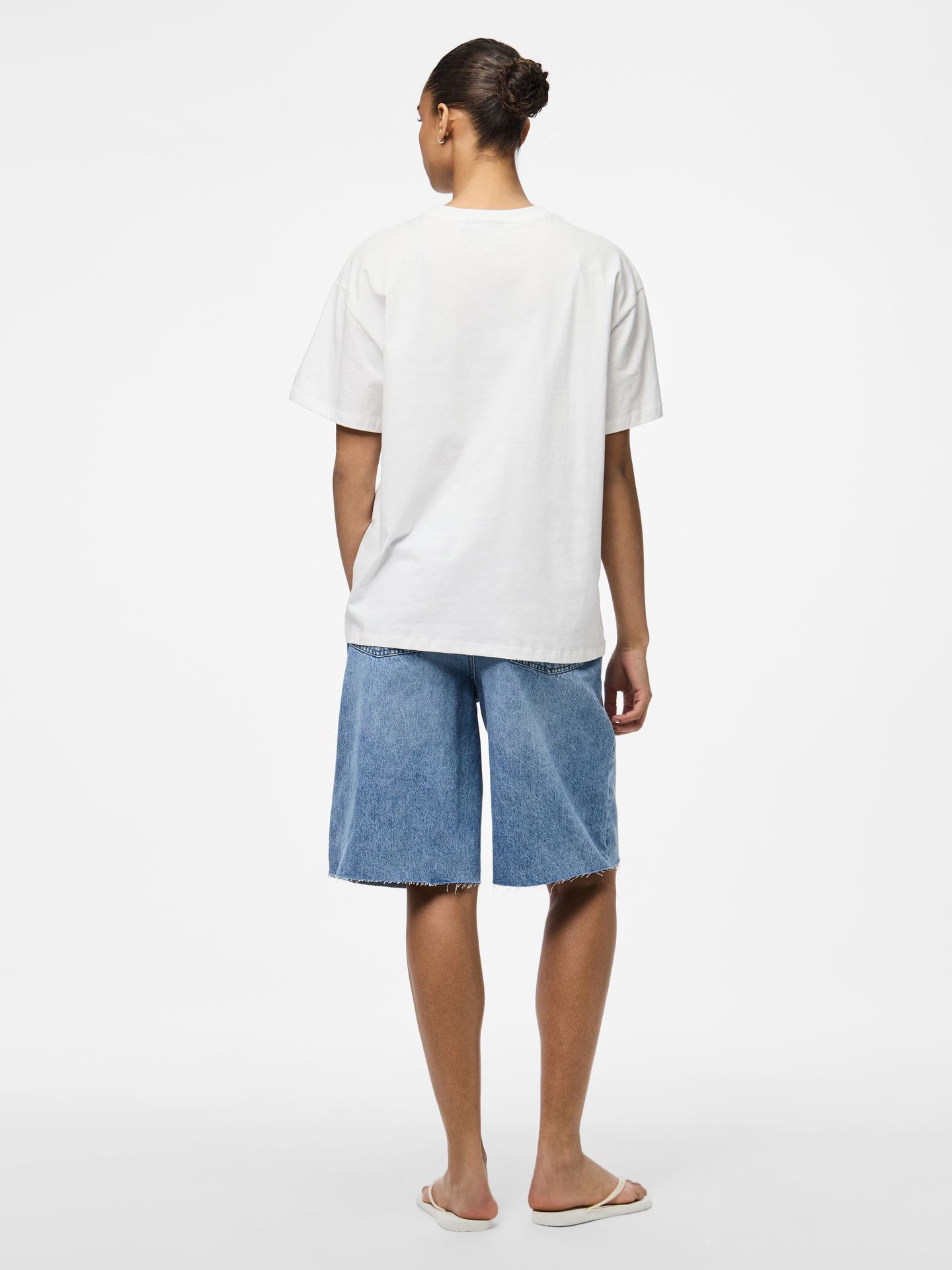 Pieces PCTHEA SS PRINTED T-SHIRT BC Bright White/LIMONI 2900156201024
