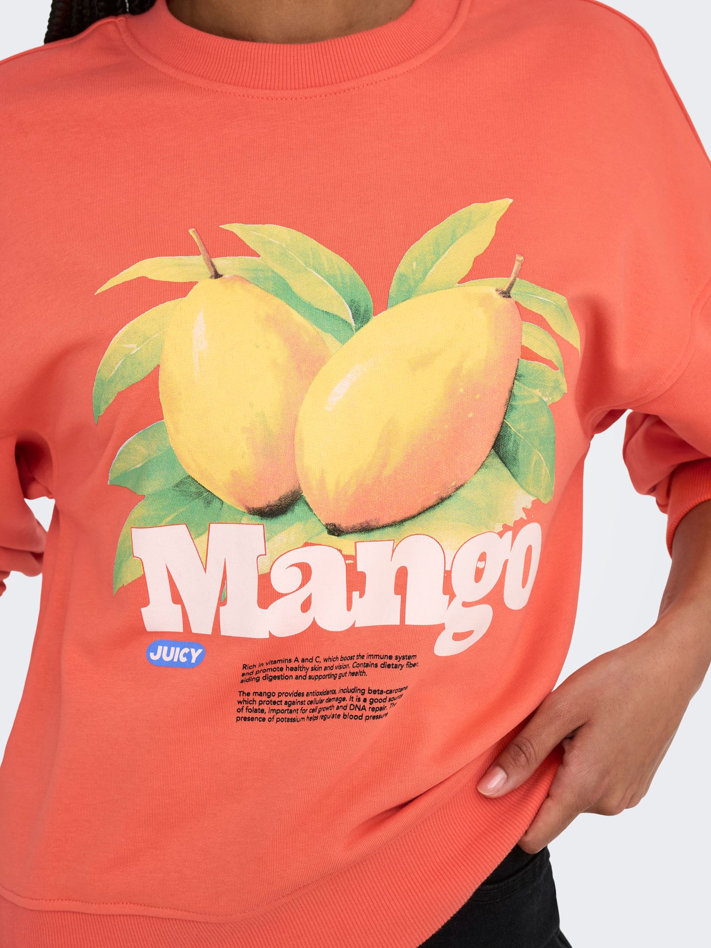 Only ONLPHILEA L/S FRUIT O-NECK UB SWT Nasturtium/Mango 2900156209020