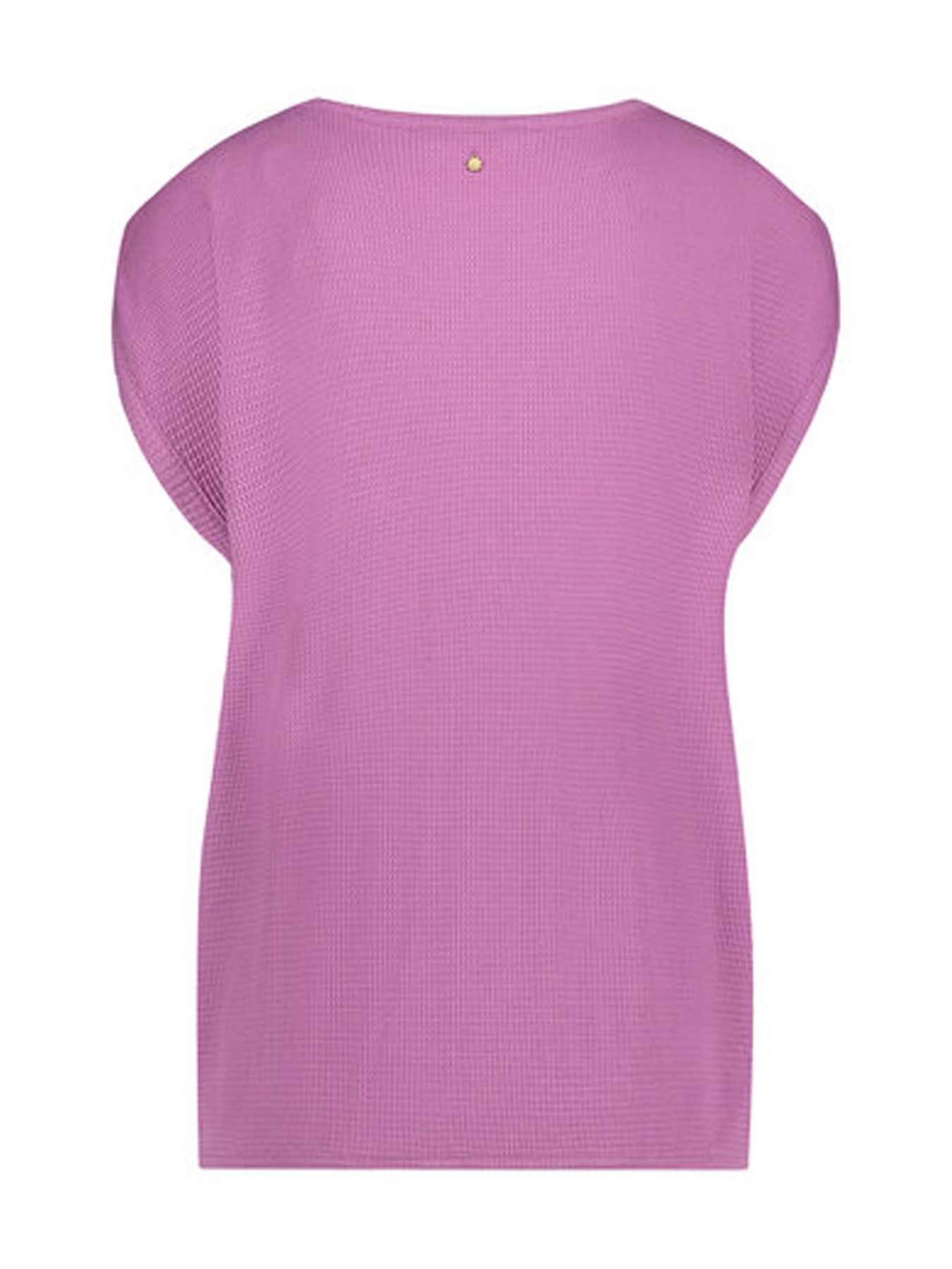Tramontana Pique Cap-Sleeved Top Violet Rose 004270 2900156221022