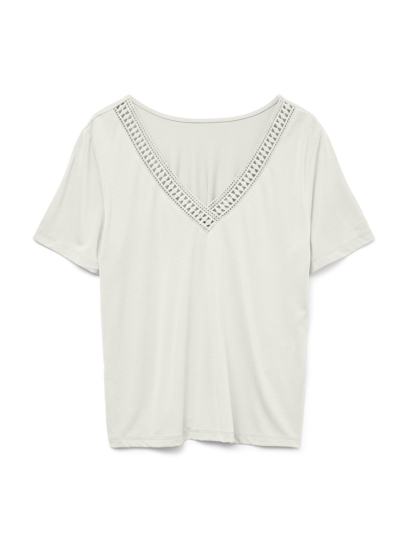 Vero Moda VMSAVANNAH LACE 2-WAY SS TOP JRS Snow White 2900156225037 Vero Moda VMSAVANNAH LACE 2-WAY SS TOP JRS Snow White 2900156225037