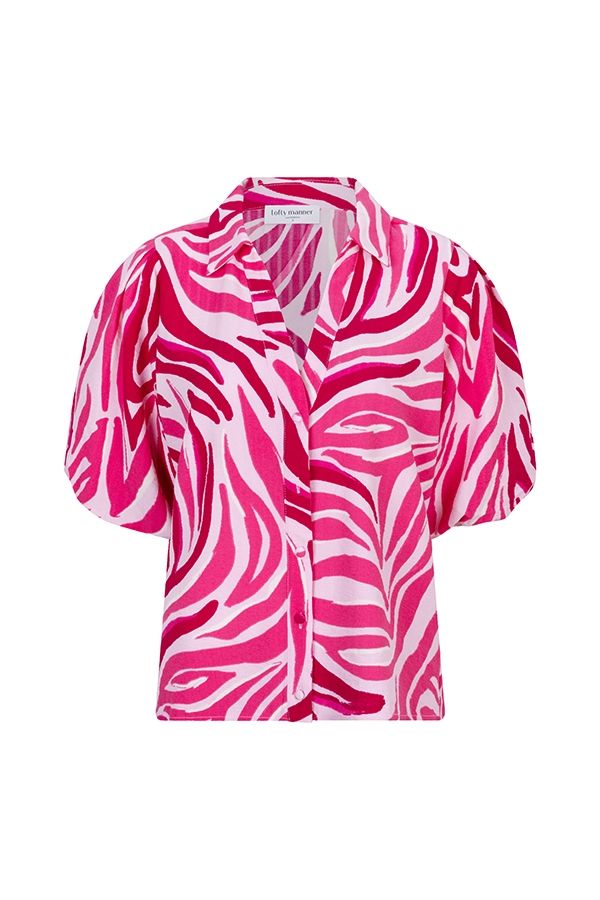 Lofty Manner Blouse Safia 784 logo zebra print 2900156239041
