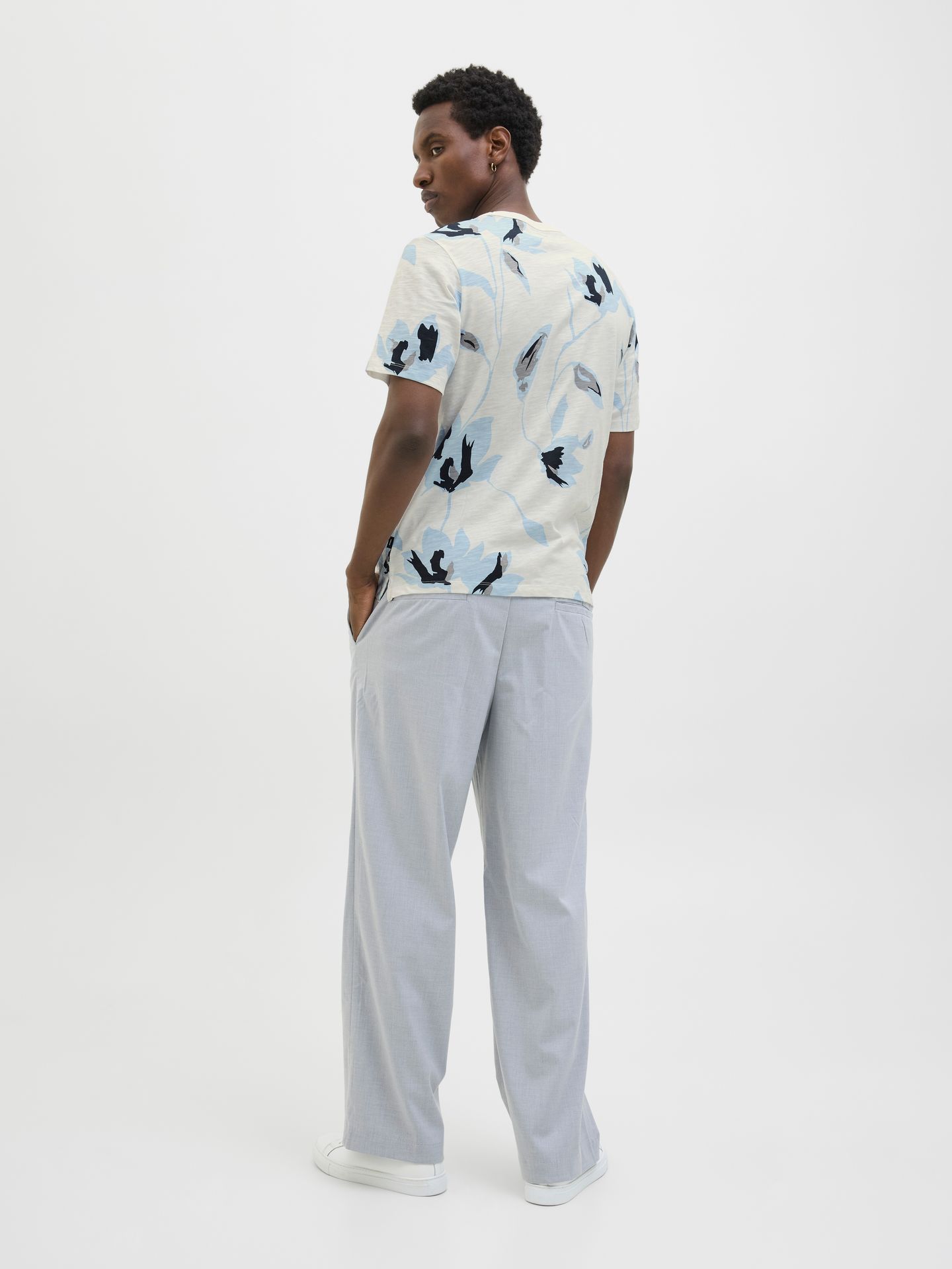 Jack & Jones JPRBLAPALERMO AOP SS TEE Cloud Dancer 2900156258035