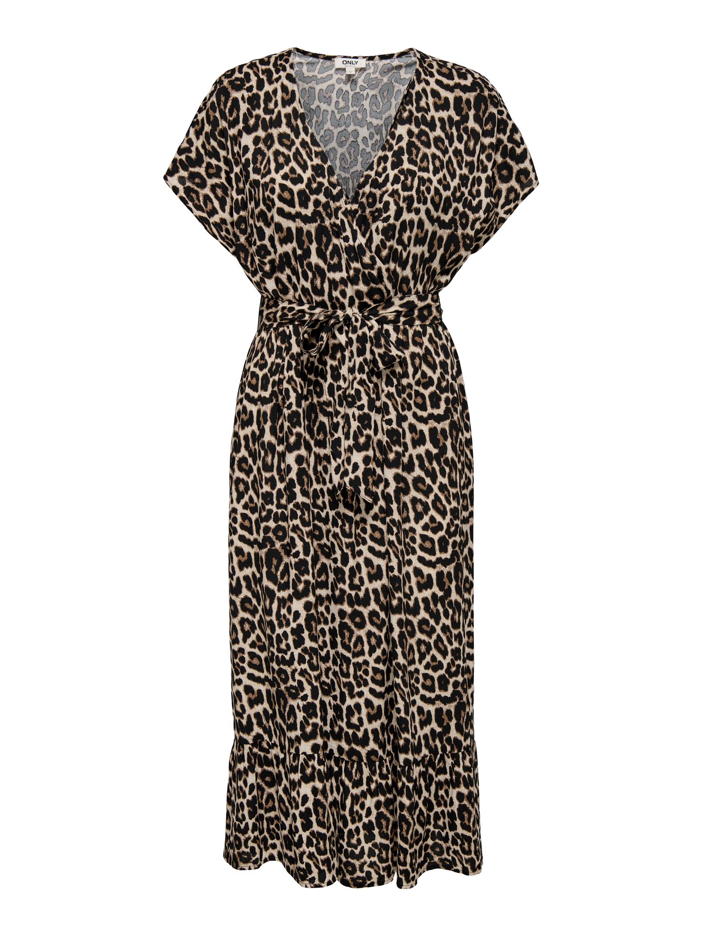 Only ONLZILLA ADELE LIFE SS LONG DRESS W Timber Wolf/631 WILDLIFE 00113138-EKA26011400003414