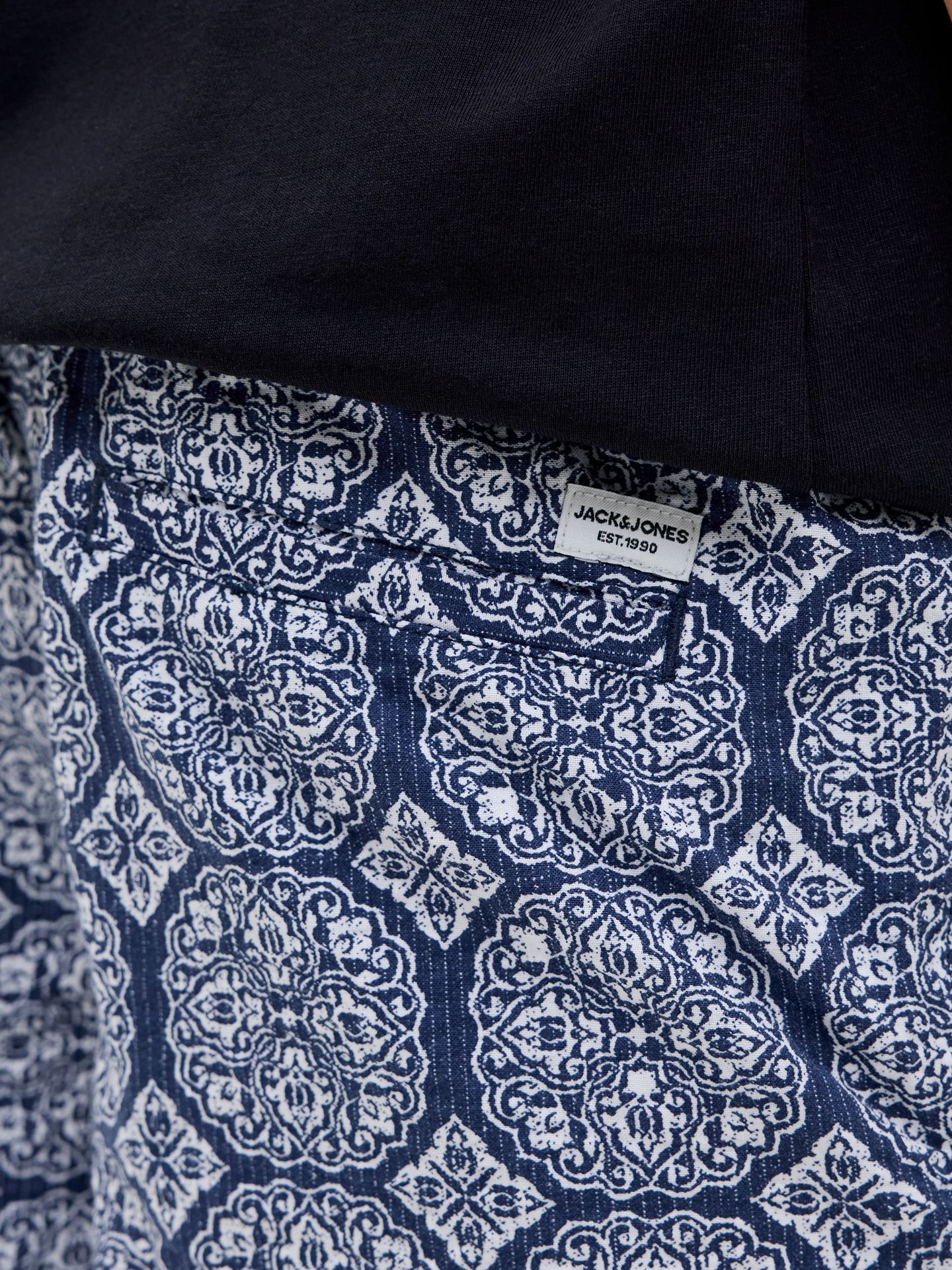 Jack & Jones JPSTJAIDEN SEERSUCKER AOP SHORT MI Ocean Cavern/AOP 2900156281026