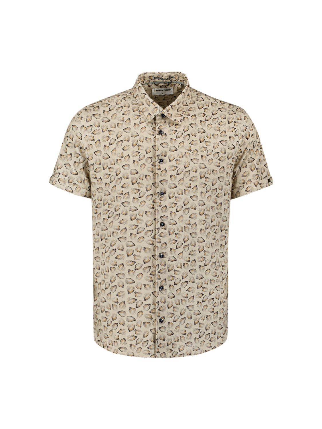 No Excess Shirt Short Sleeve Jersey Allover Printed 015 sand 00113168-EKA14000100000098
