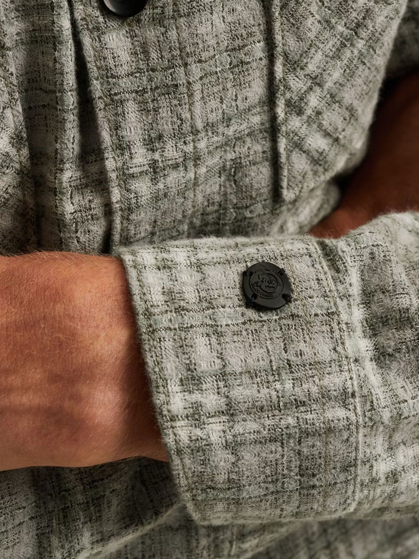 Cast Iron LONG SLEEVE SHIRT Dobby yarn dyed Drizzle 2900156346046