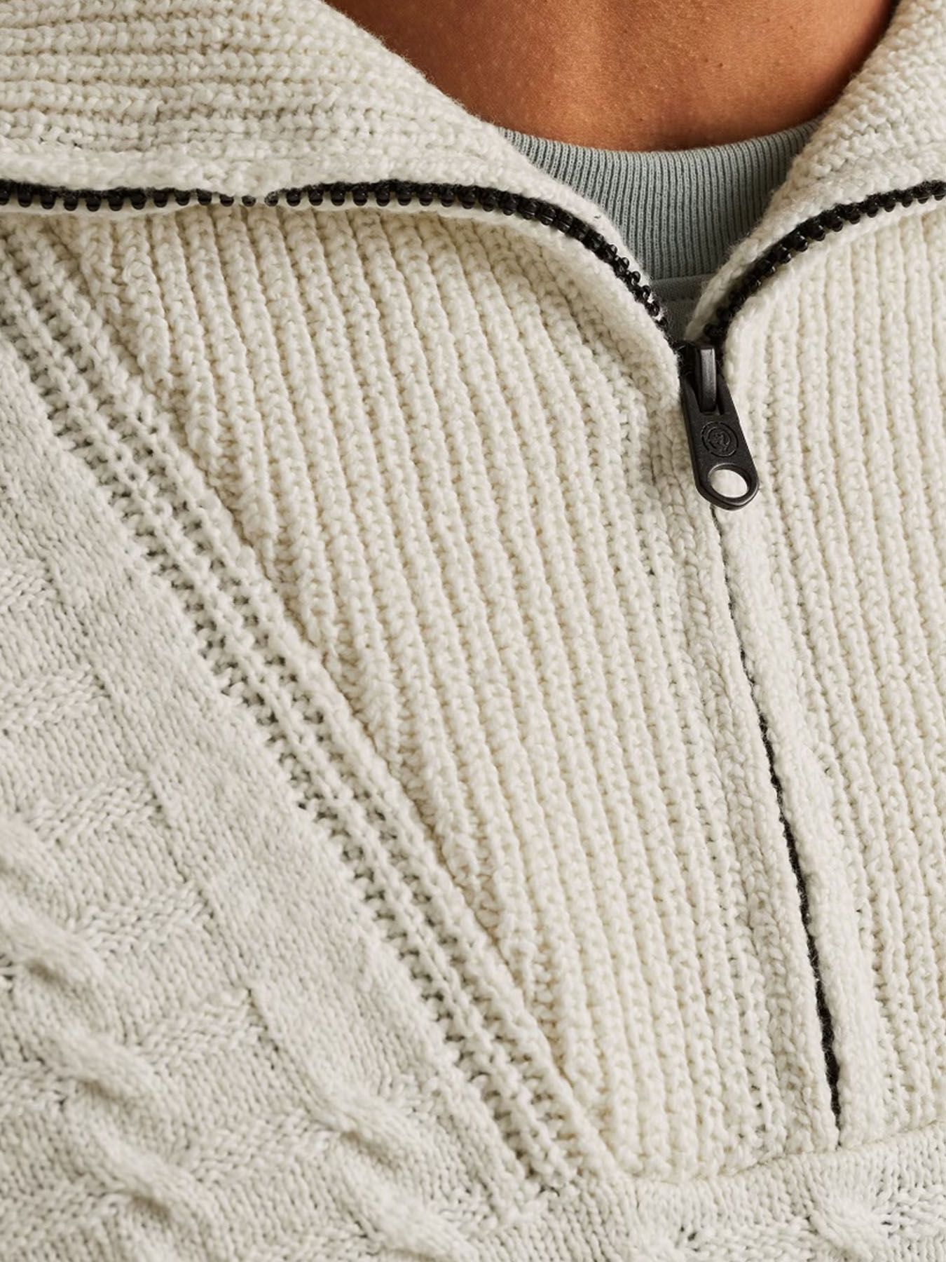 Cast Iron Half zip collar cotton boucle 9001 2900156348033