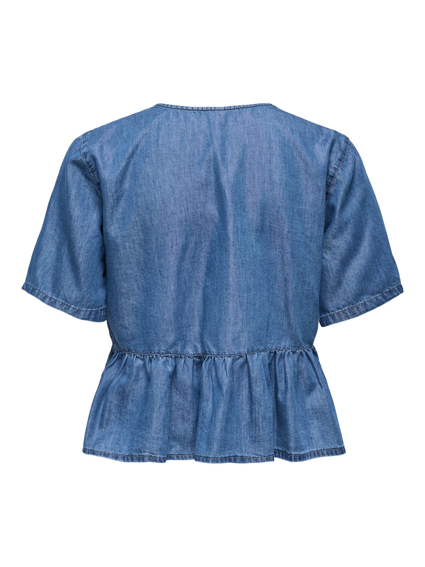 Only ONLBEA SS BOW DNM SHIRT BJ Medium Blue Denim 2900156358032 Only ONLBEA SS BOW DNM SHIRT BJ Medium Blue Denim 2900156358032