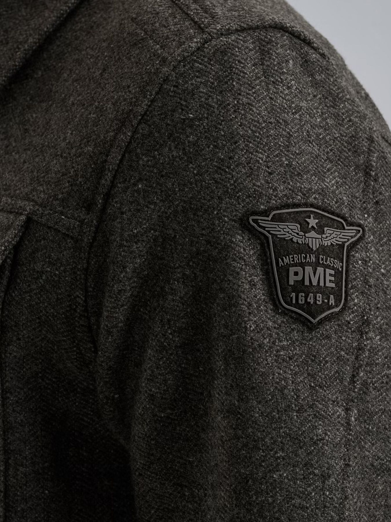 Pme Legend LONG SLEEVE SHIRT Woolblend Herrin White/Light Blue 2900156361025