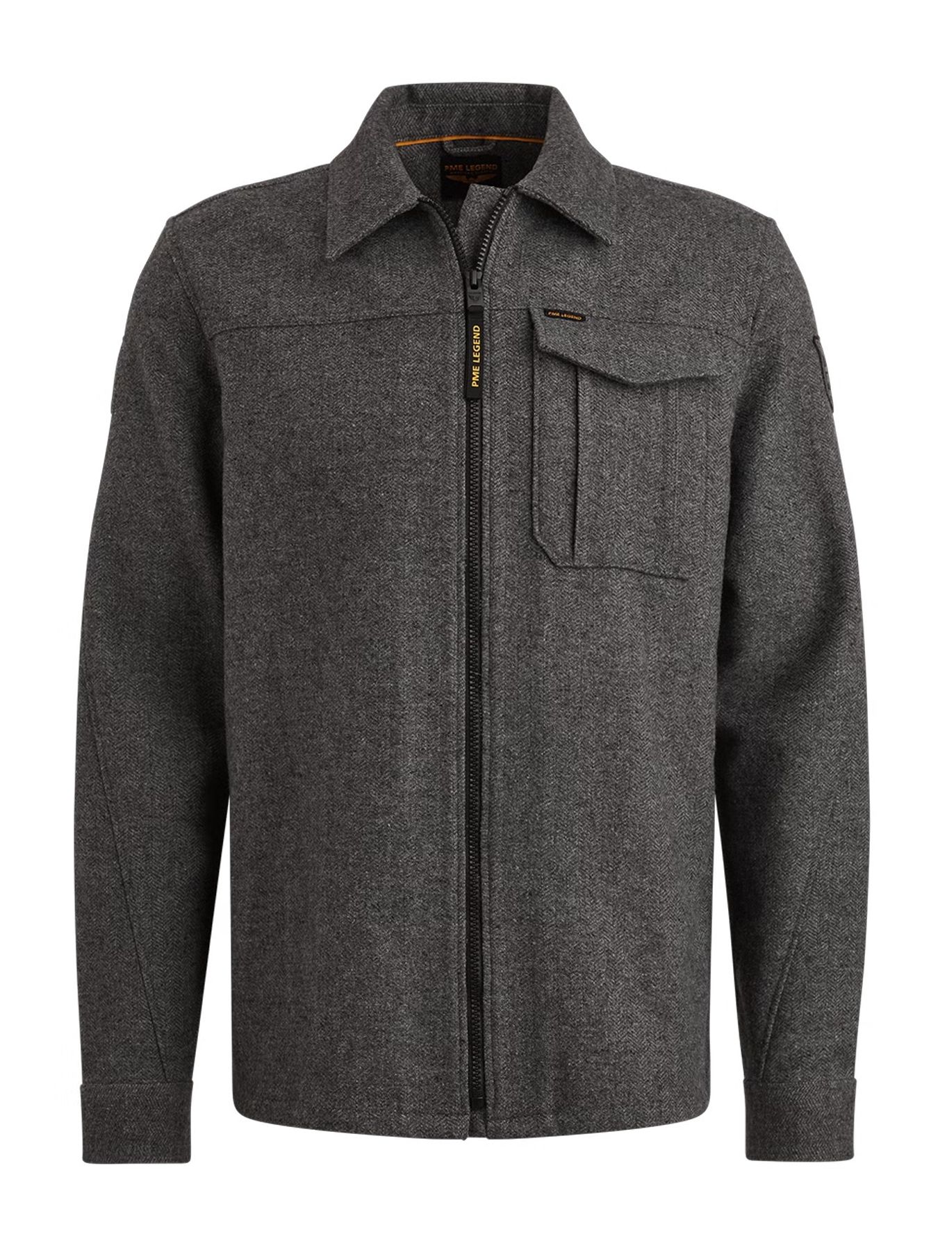 Pme Legend LONG SLEEVE SHIRT Woolblend Herrin White/Light Blue 2900156361025