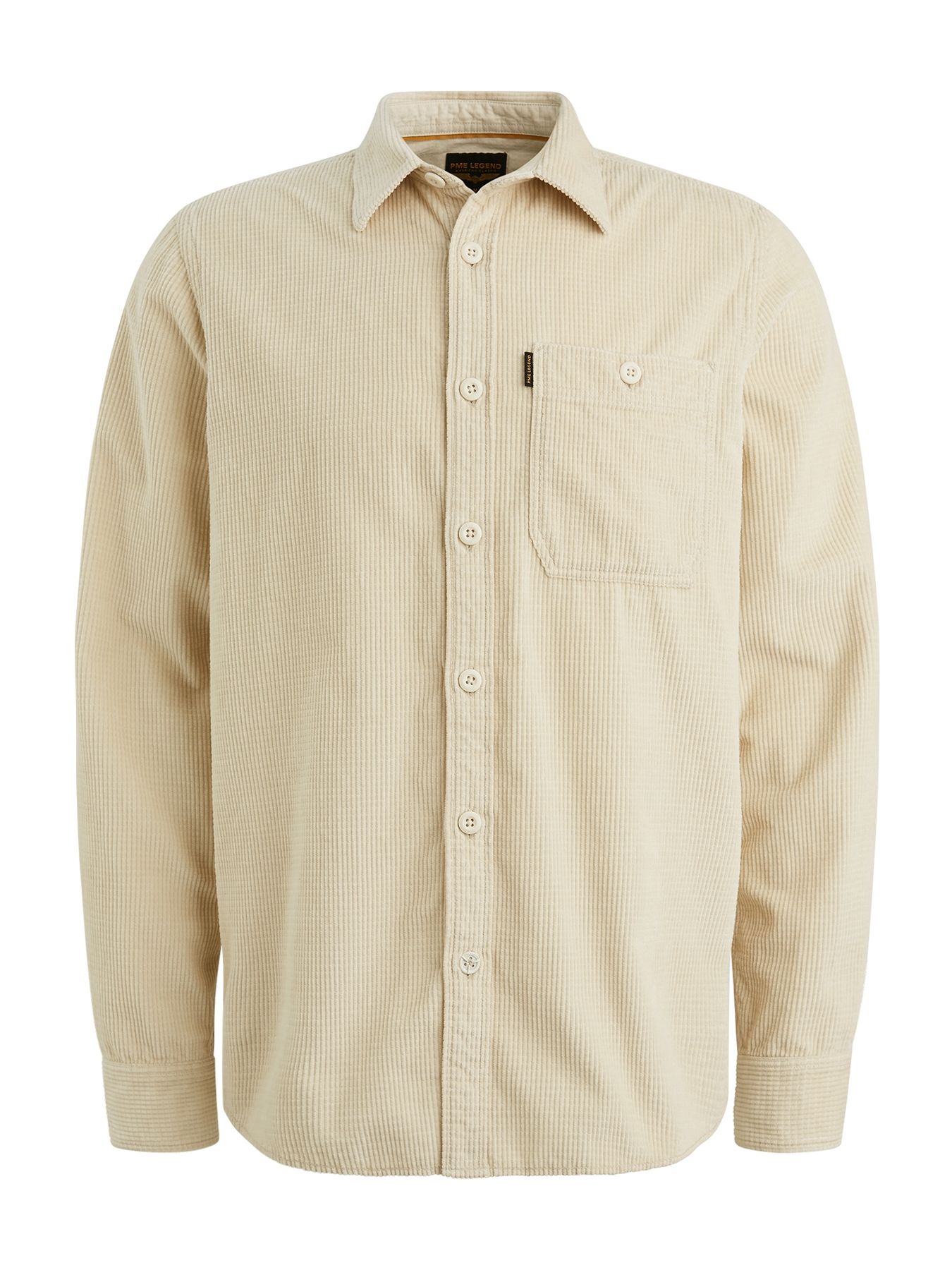 Pme Legend LONG SLEEVE SHIRT Dobby Cord Bone White 2900156363050