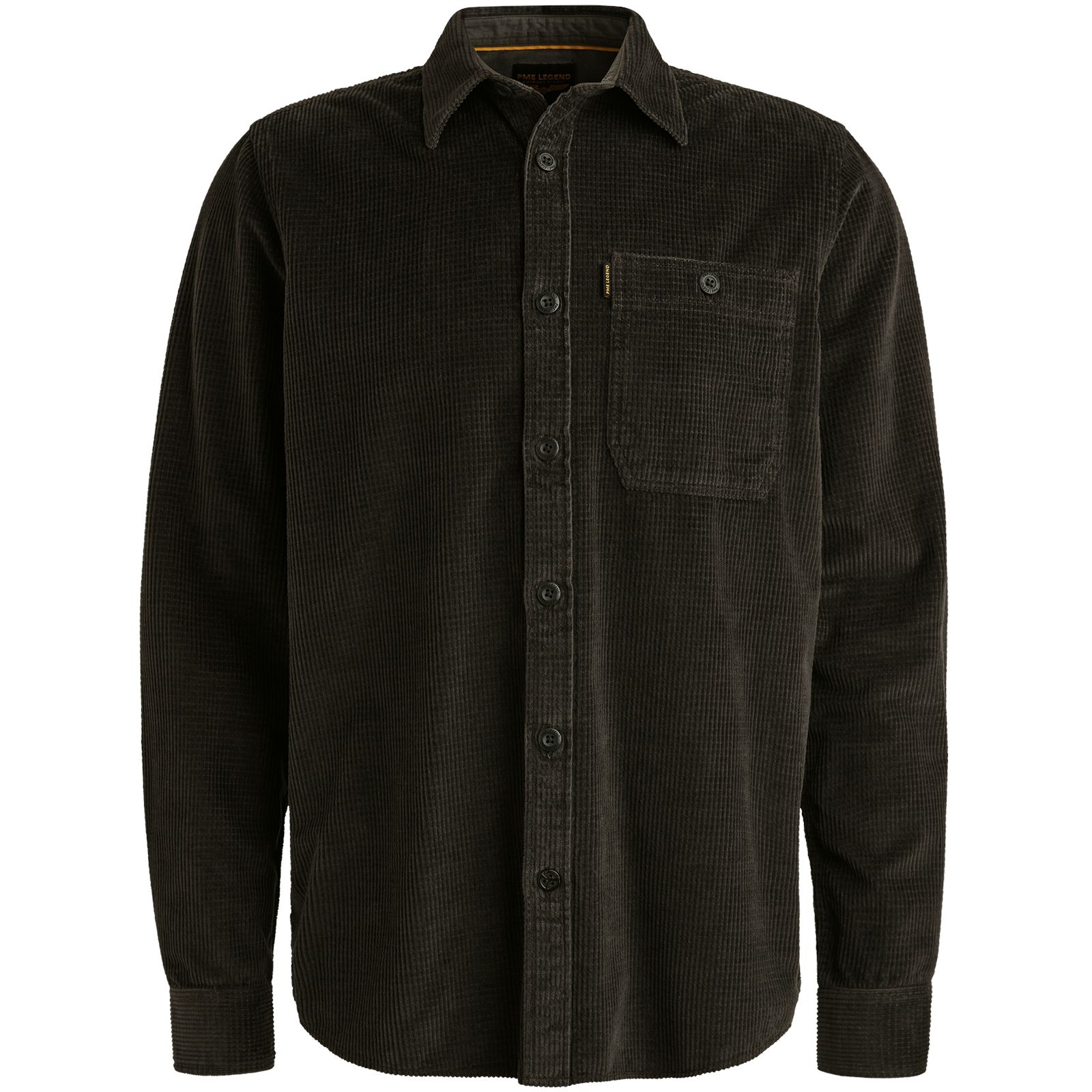 Pme Legend LONG SLEEVE SHIRT Dobby Cord Bristol Black 00113205-9163