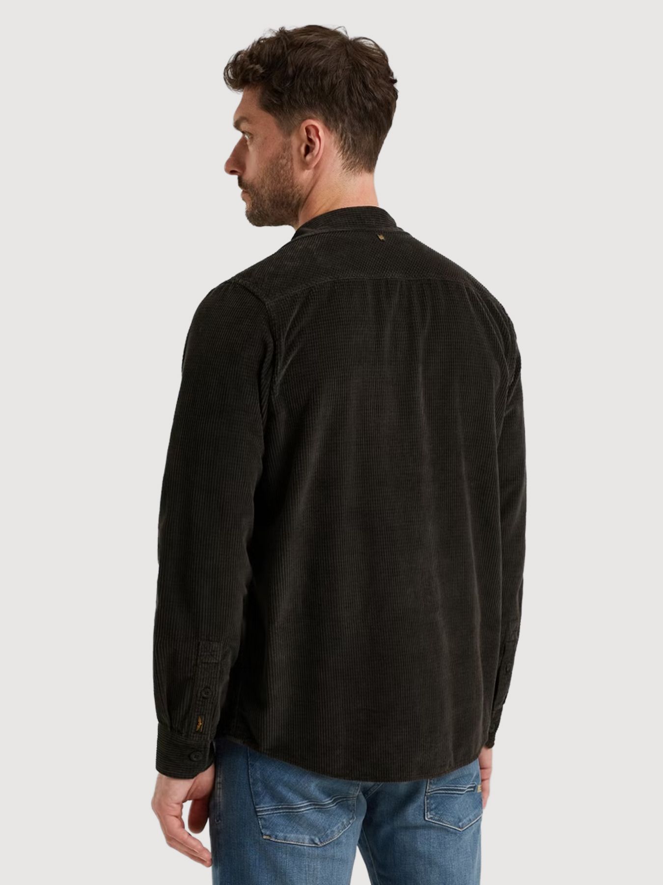 Pme Legend LONG SLEEVE SHIRT Dobby Cord Bristol Black 2900156364019