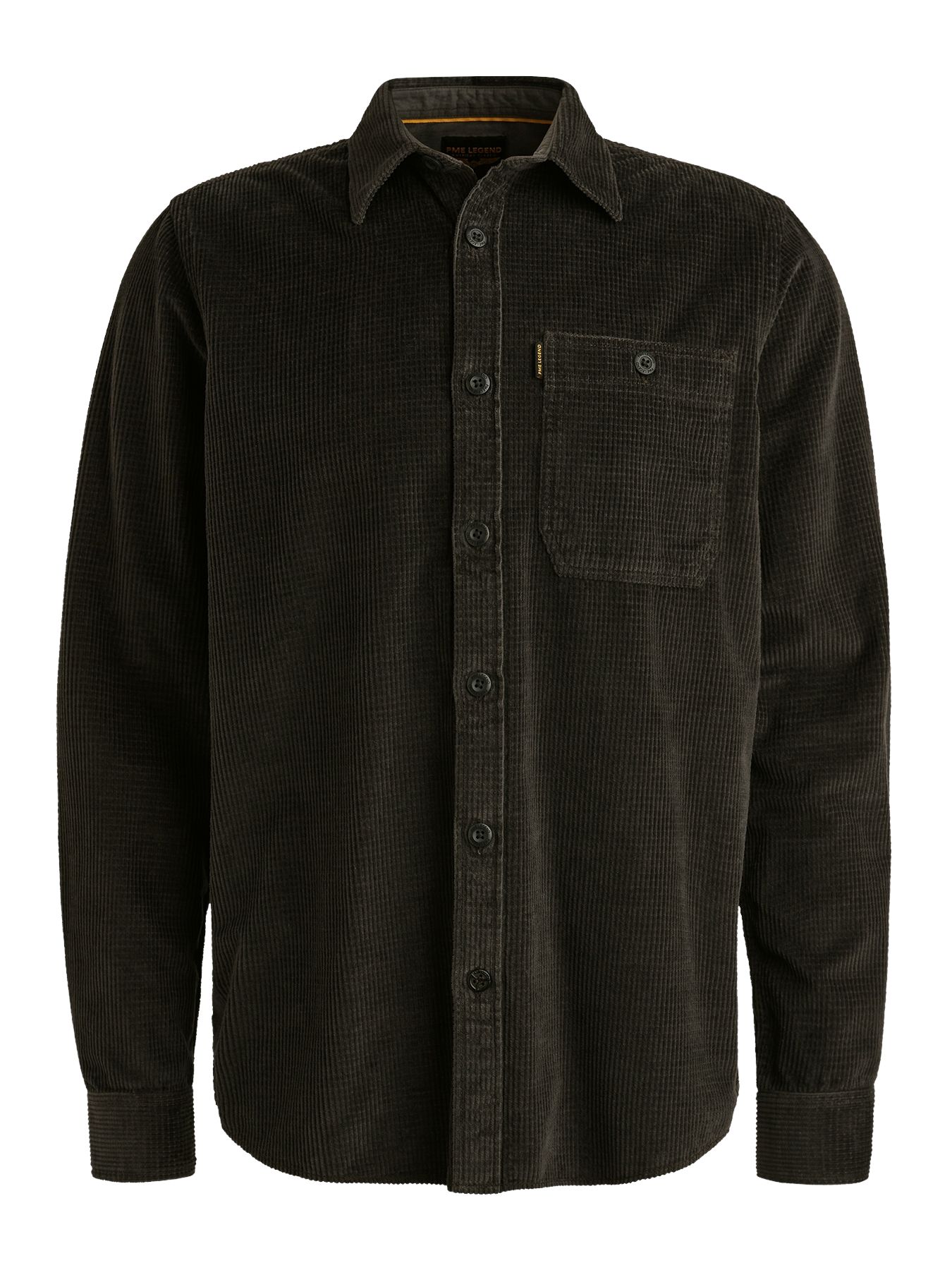 Pme Legend LONG SLEEVE SHIRT Dobby Cord Bristol Black 2900156364019