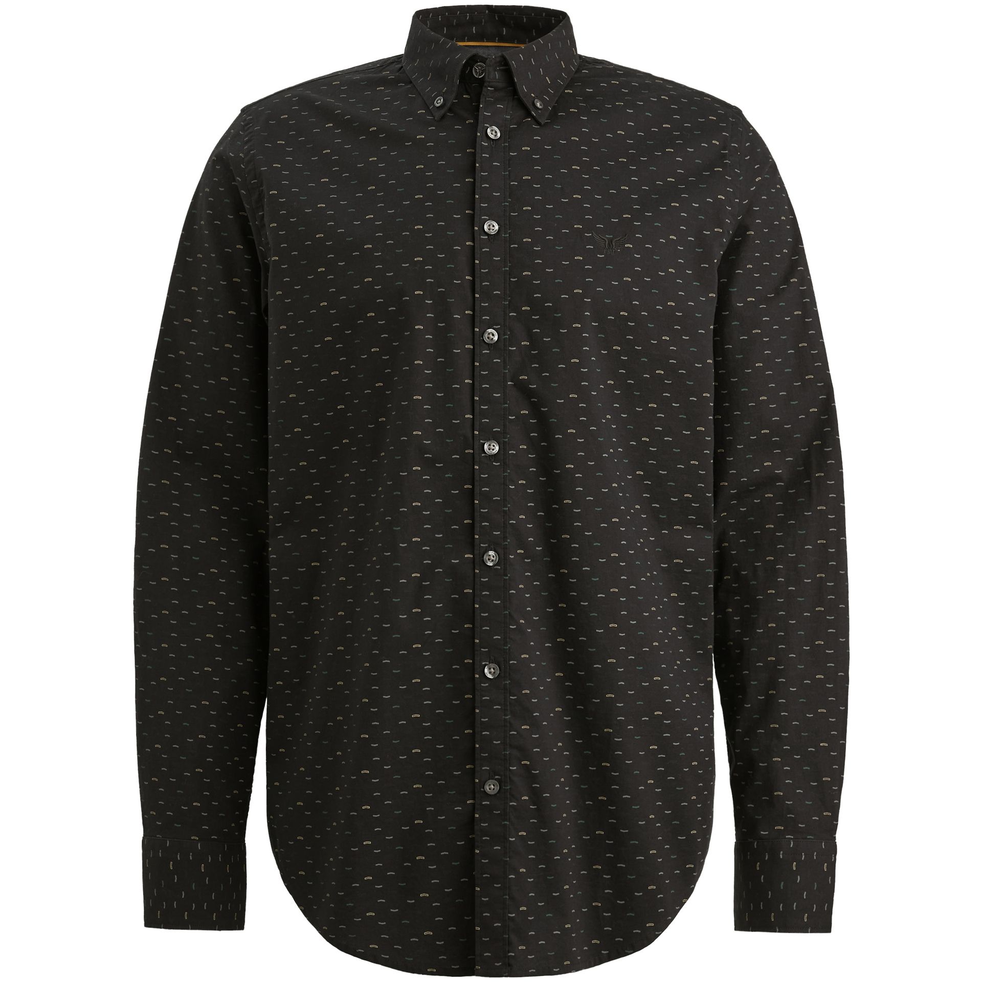 Pme Legend LONG SLEEVE SHIRT Allover print on Jet Black 00113207-9067 Pme Legend LONG SLEEVE SHIRT Allover print on Jet Black 00113207-9067