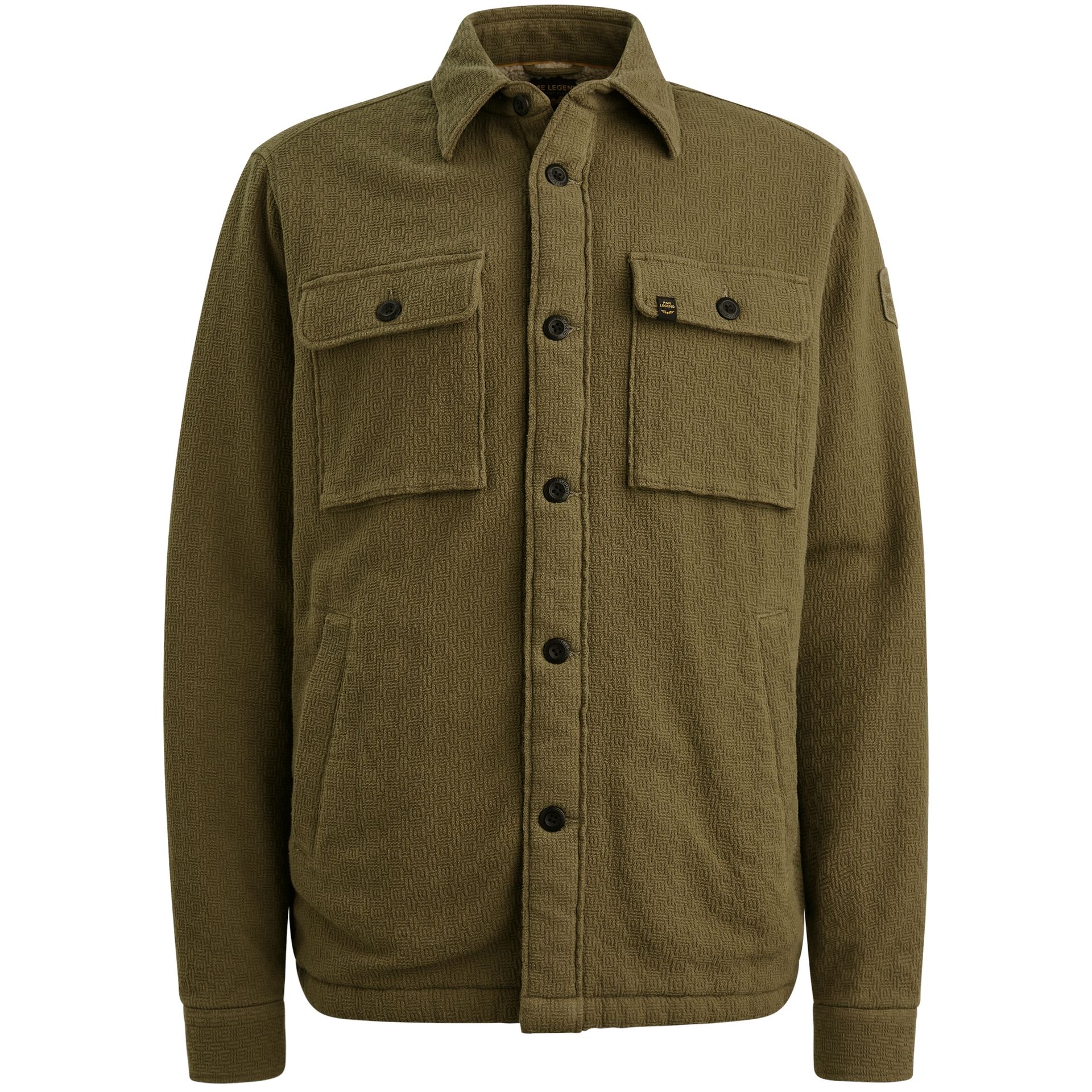 Pme Legend LONG SLEEVE SHIRT Bold Waffle with Dusky Green 00113208-6389
