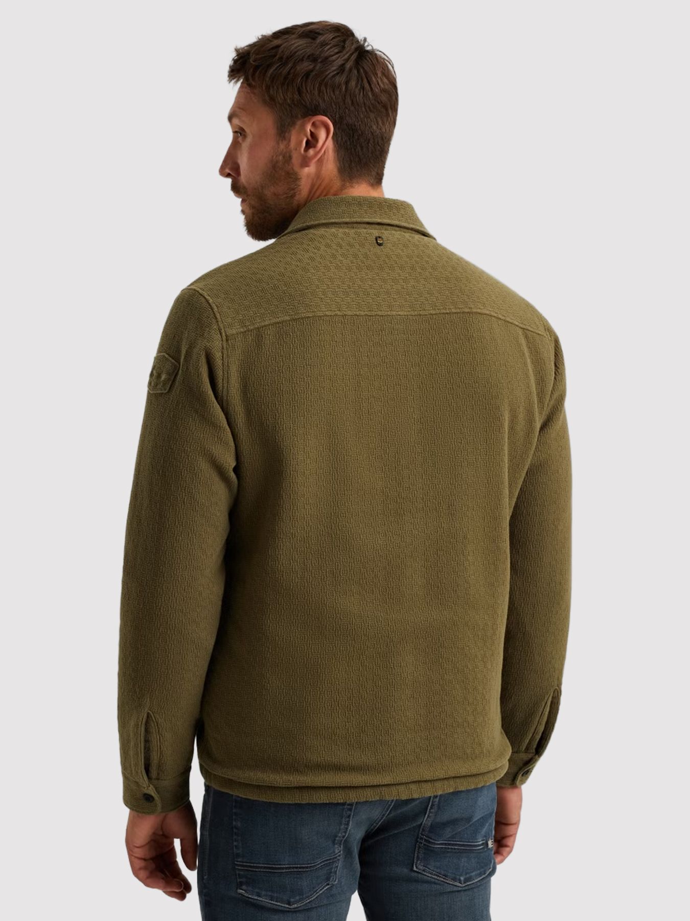 Pme Legend LONG SLEEVE SHIRT Bold Waffle with Dusky Green 2900156367034