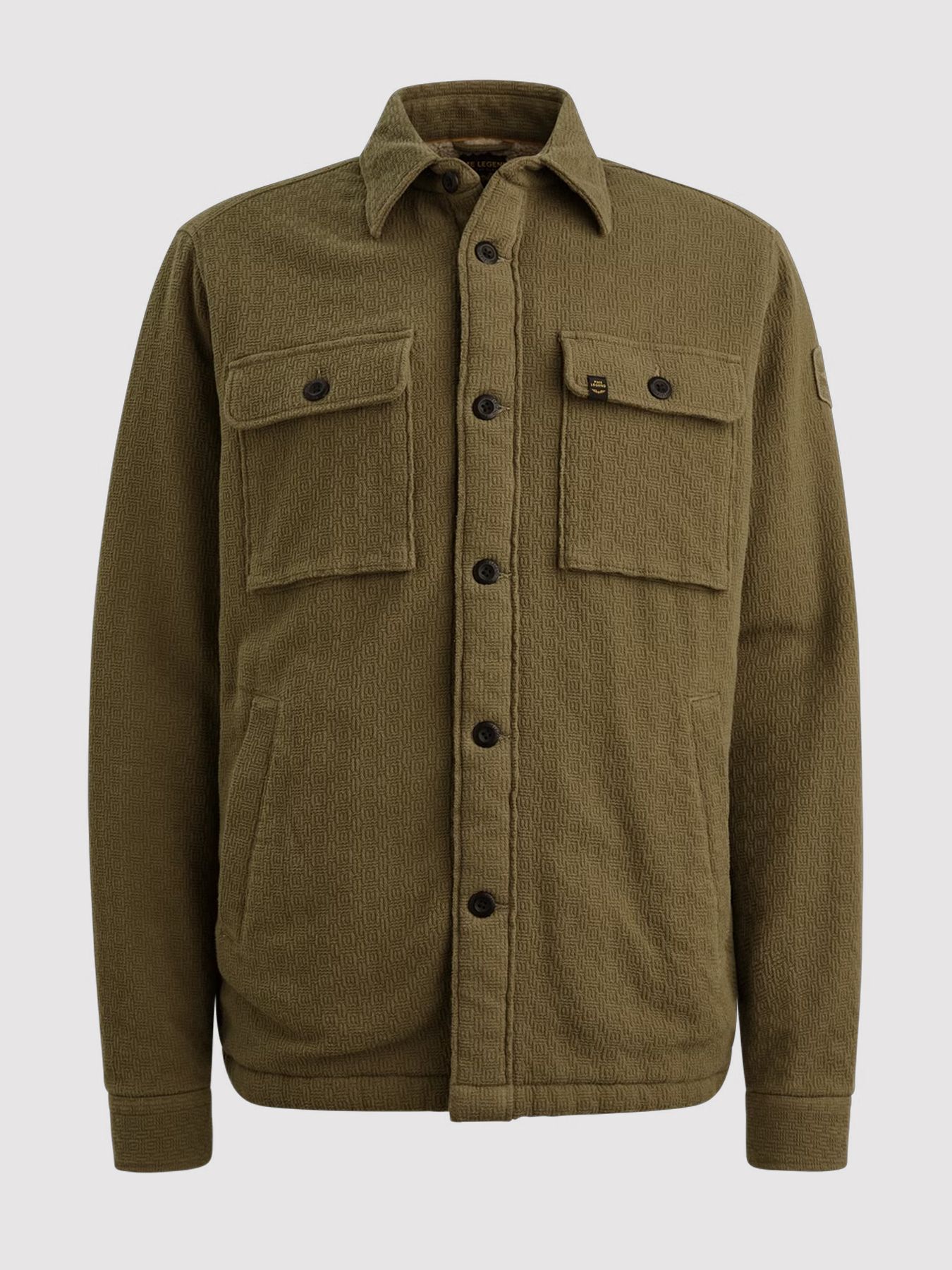 Pme Legend LONG SLEEVE SHIRT Bold Waffle with Dusky Green 2900156367034