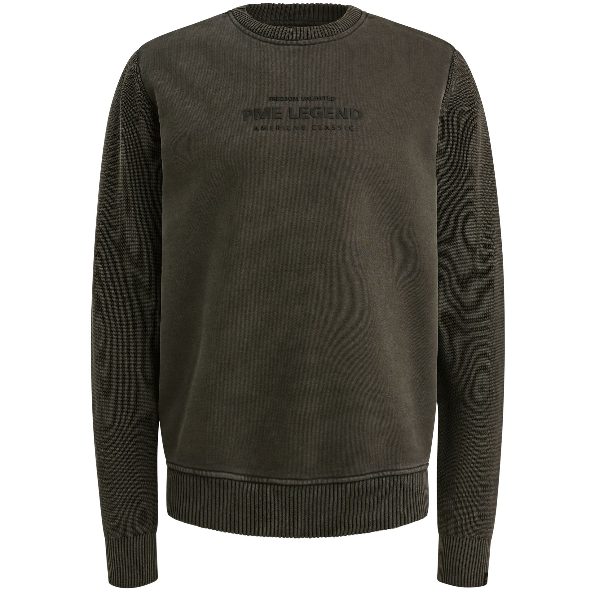 Pme Legend Crewneck sweat knit combination Dark Grey 00113210-9703