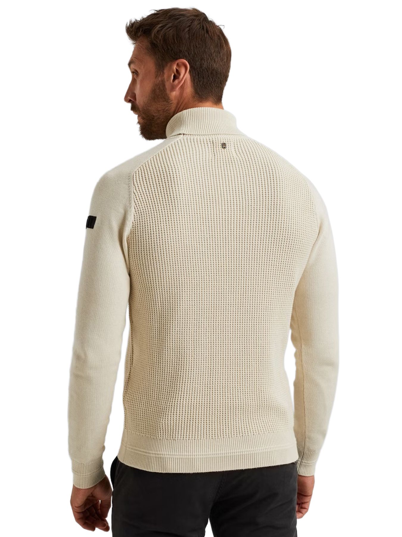 Pme Legend Roll neck cotton blend Bone White Melee 2900156371055