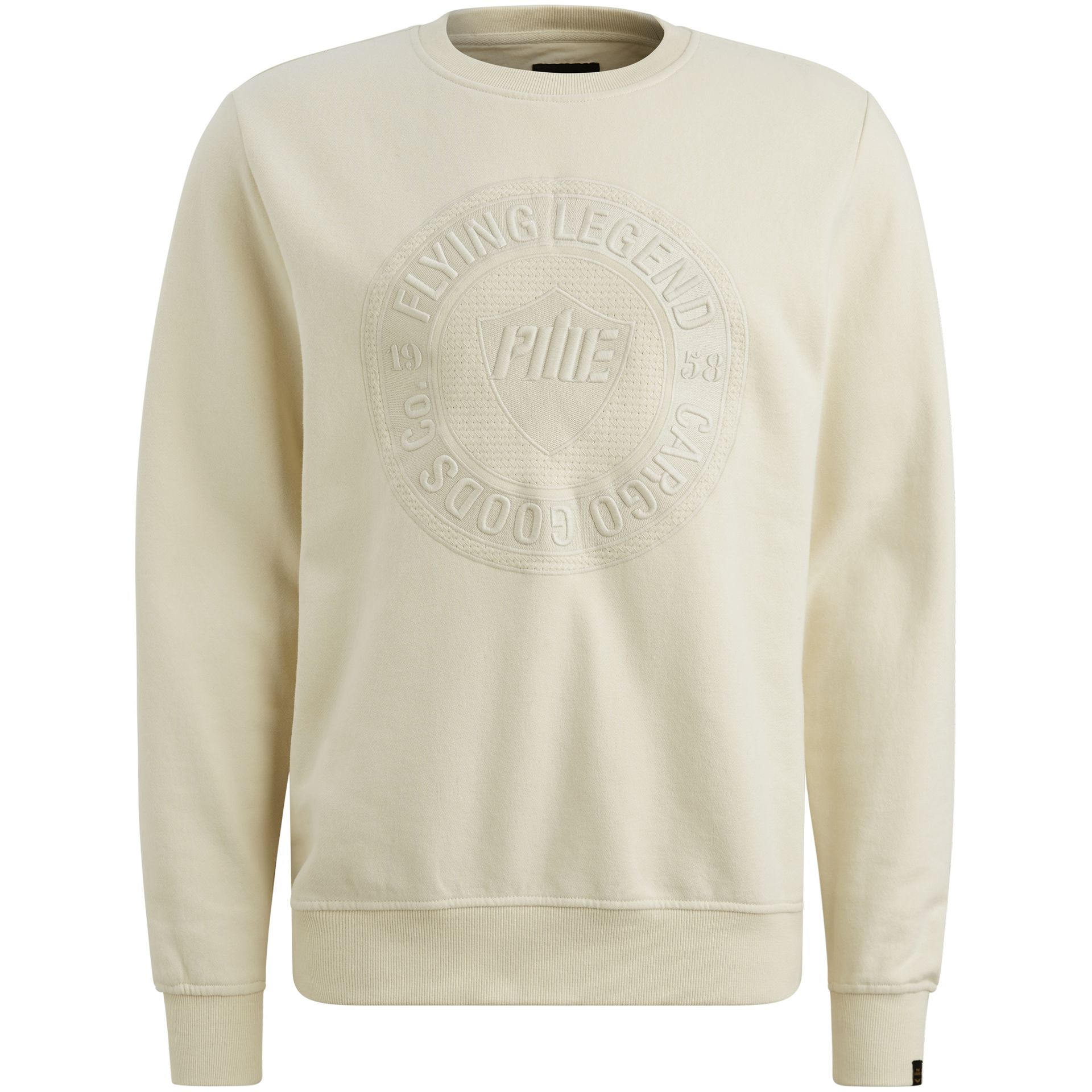 Pme Legend Crewneck dry terry Bone White 00113213-7013