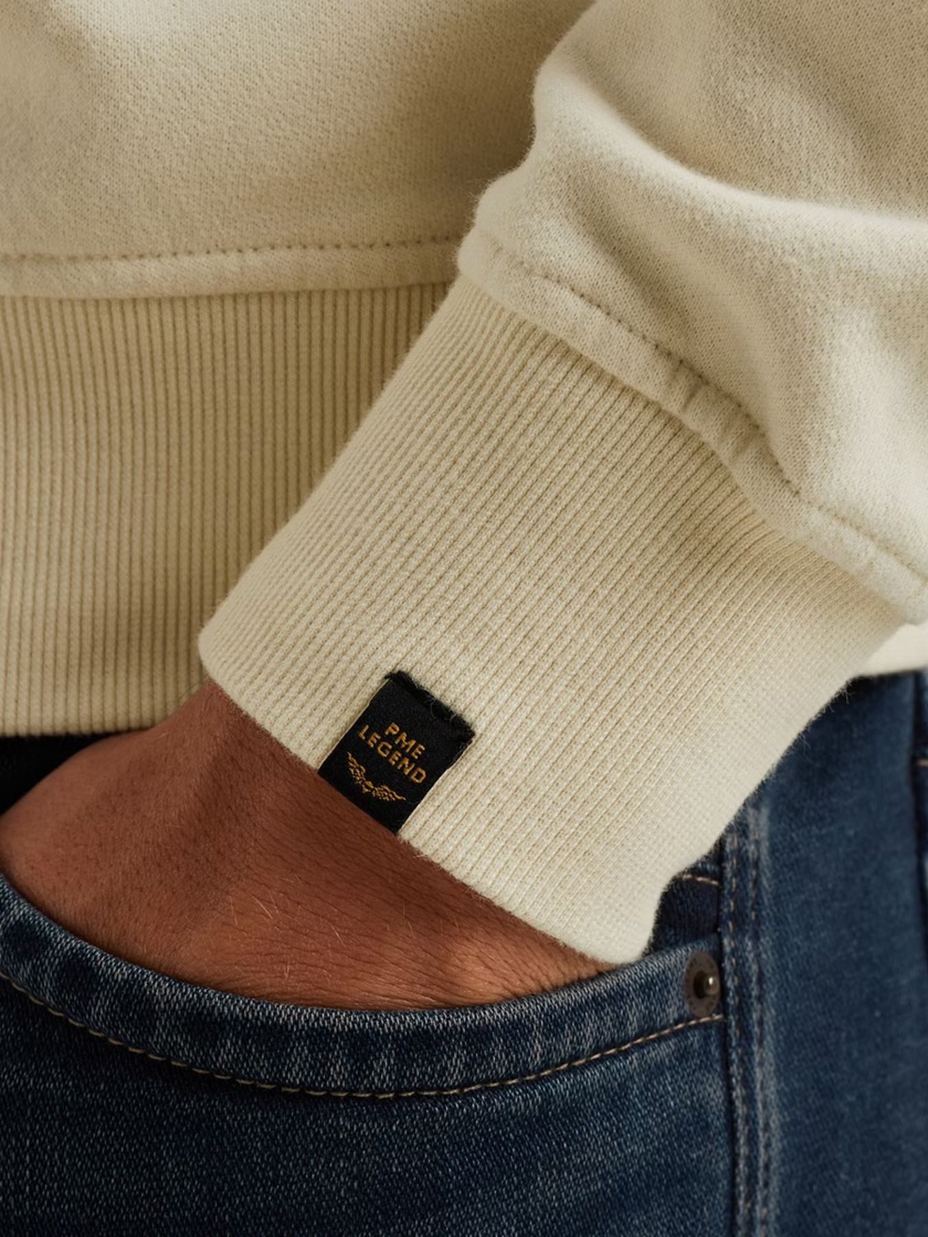 Pme Legend Crewneck dry terry Bone White 2900156372021