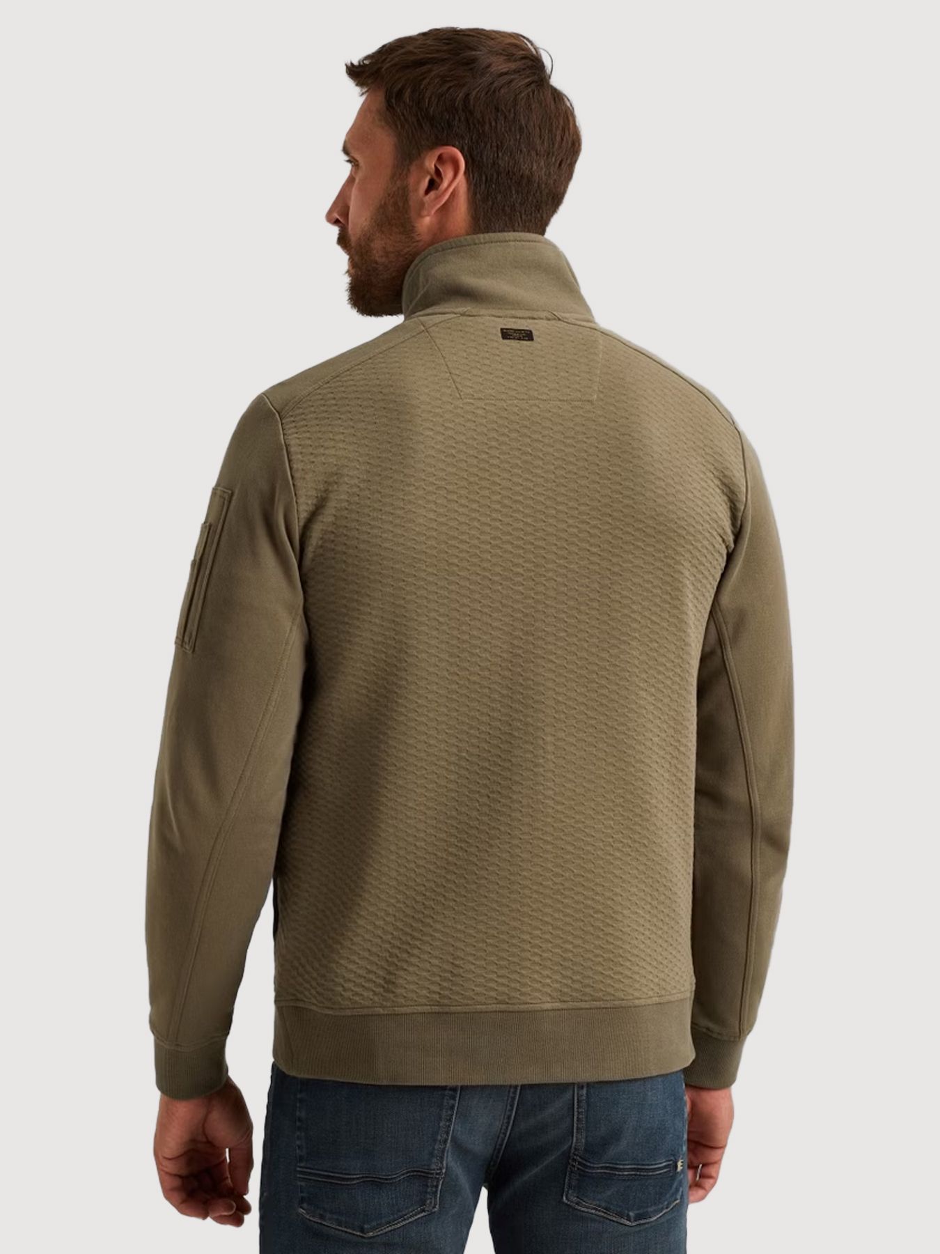 Pme Legend Zip jacket jacquard interlock swea Dusky Green 2900156375039