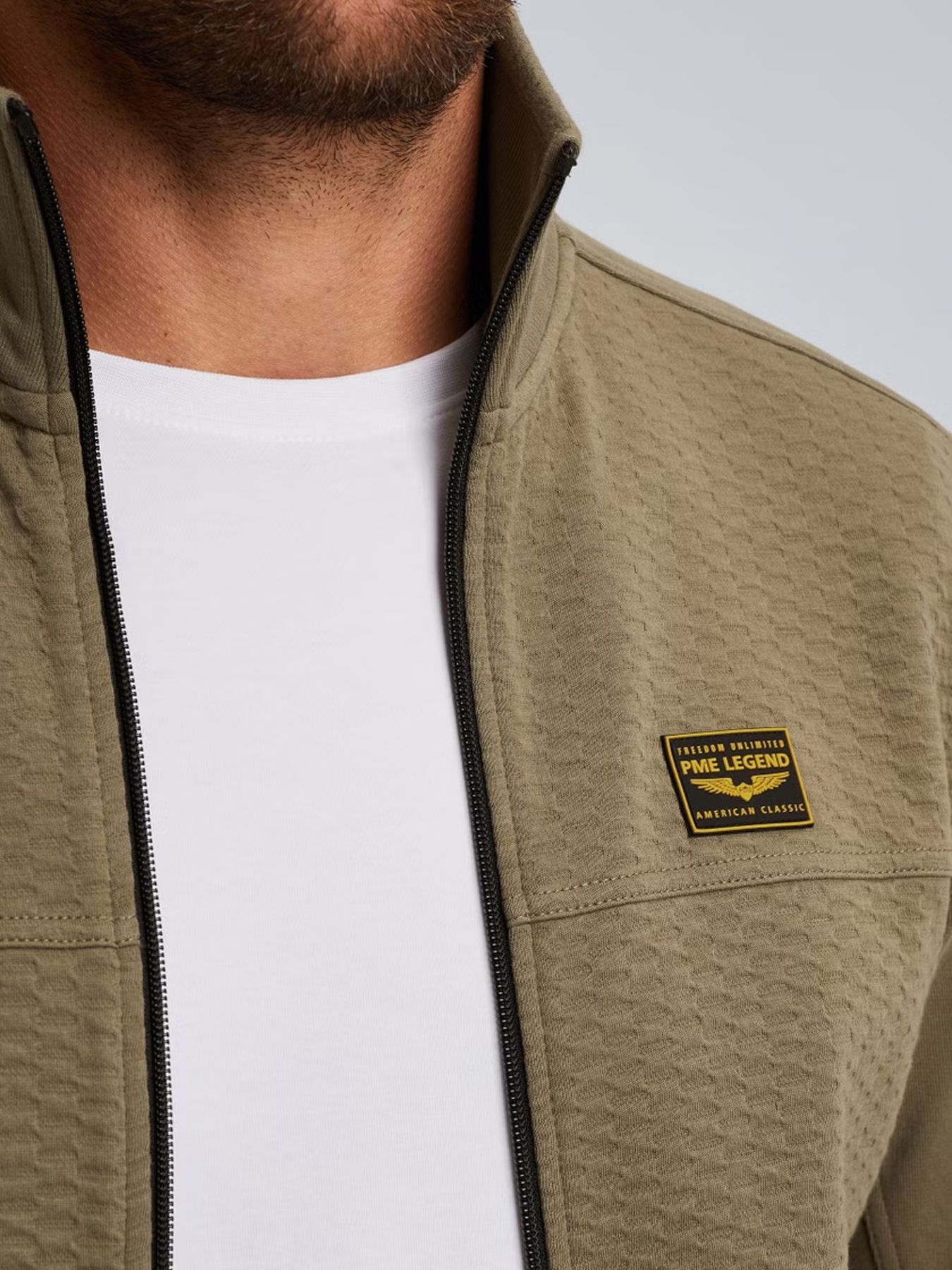 Pme Legend Zip jacket jacquard interlock swea Dusky Green 2900156375039