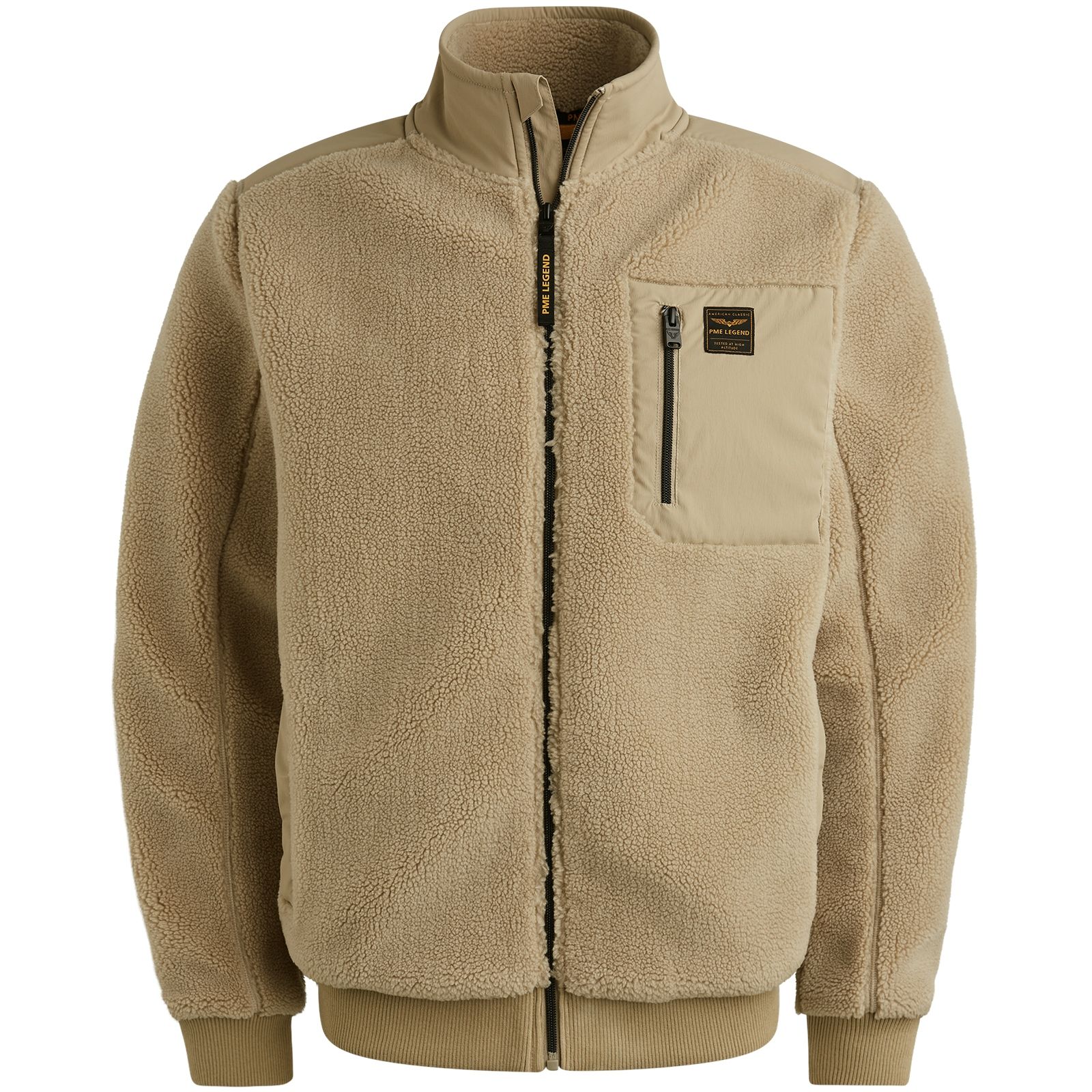 Pme Legend Zip jacket sherpa Aluminum 00113217-8023