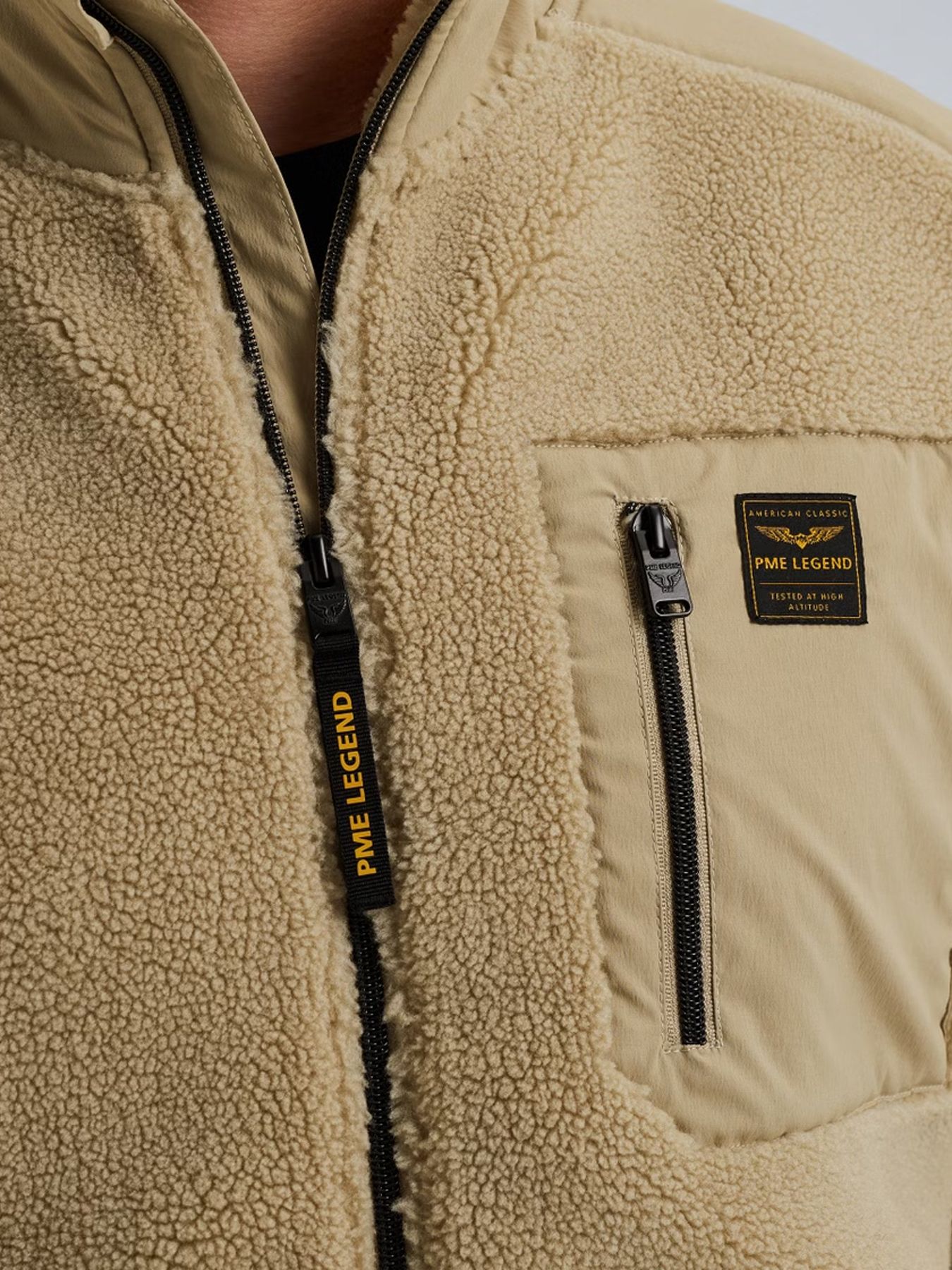 Pme Legend Zip jacket sherpa Aluminum 2900156377040