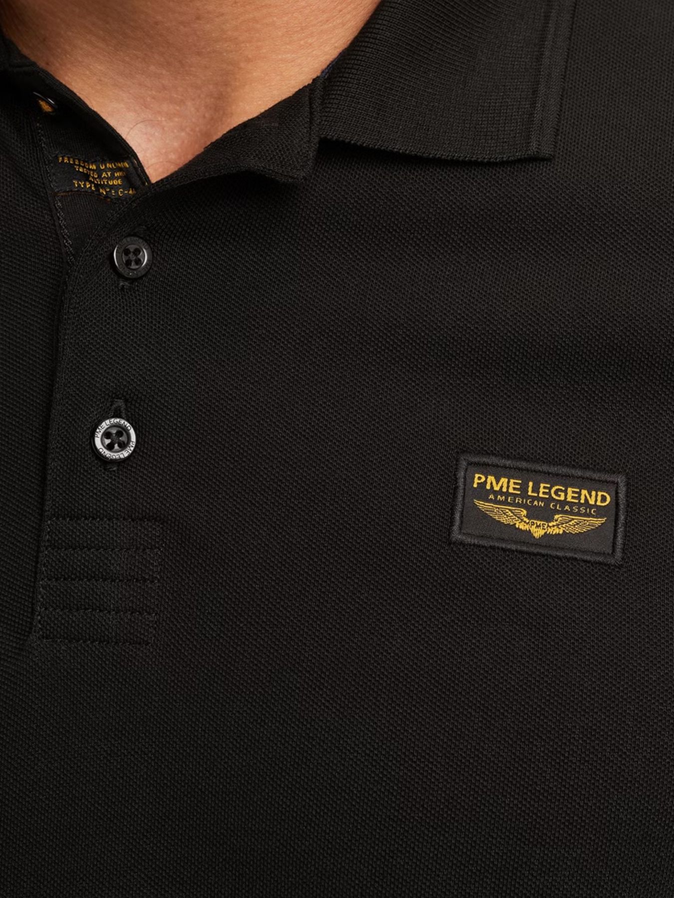 Pme Legend Long sleeve polo American Classic Black 2900156378054