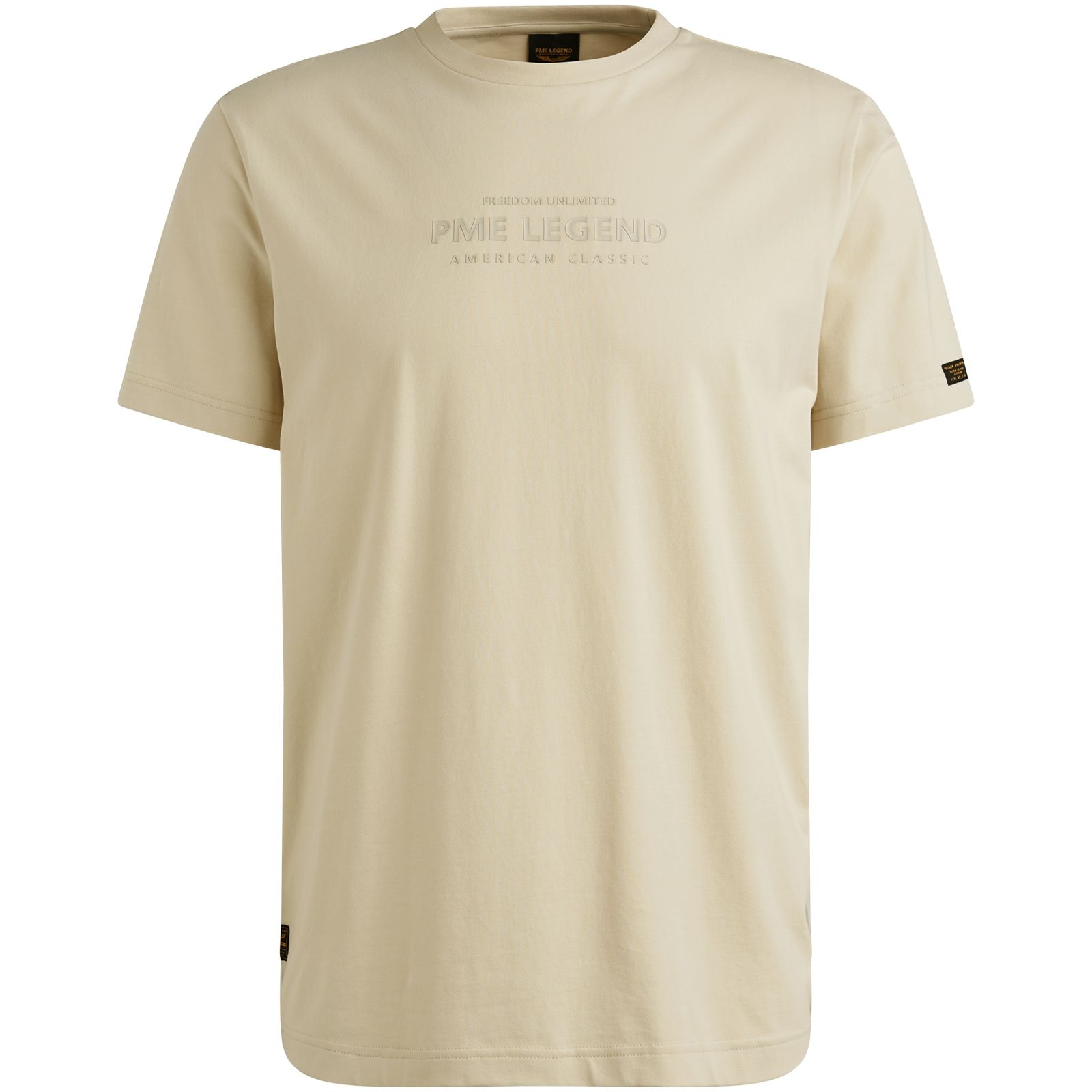 Pme Legend Short sleeve r-neck cotton elastan Bone White 2900156380019