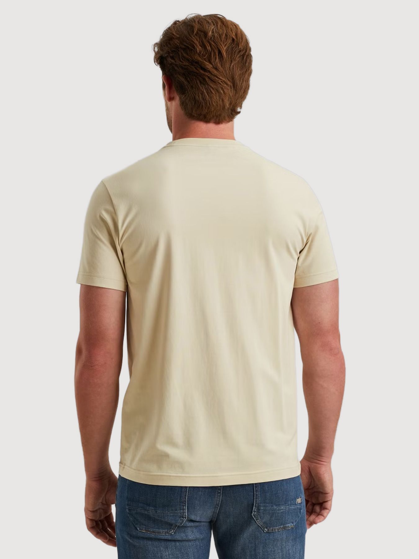 Pme Legend Short sleeve r-neck cotton elastan Bone White 2900156380019