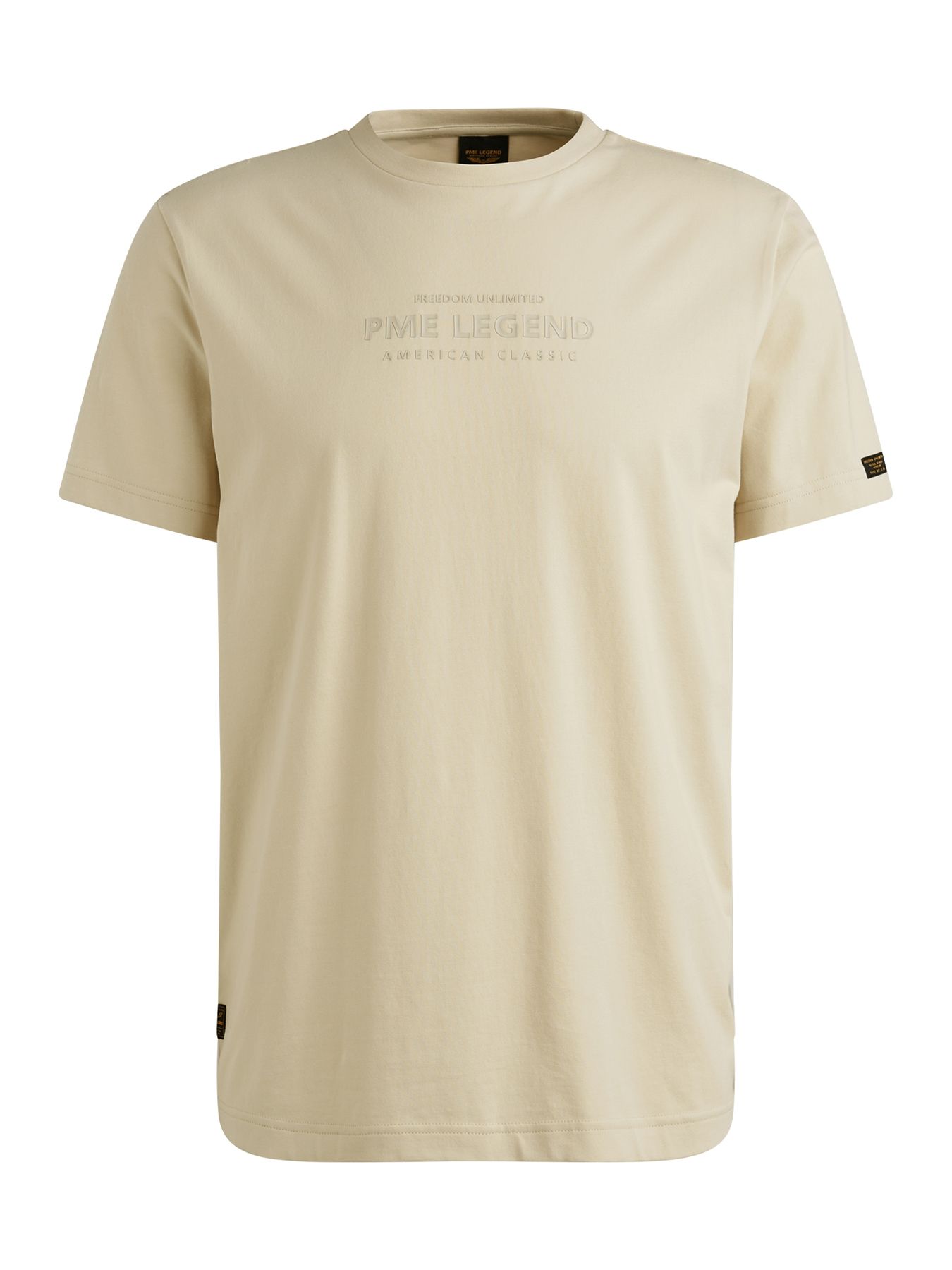 Pme Legend Short sleeve r-neck cotton elastan Bone White 2900156380019