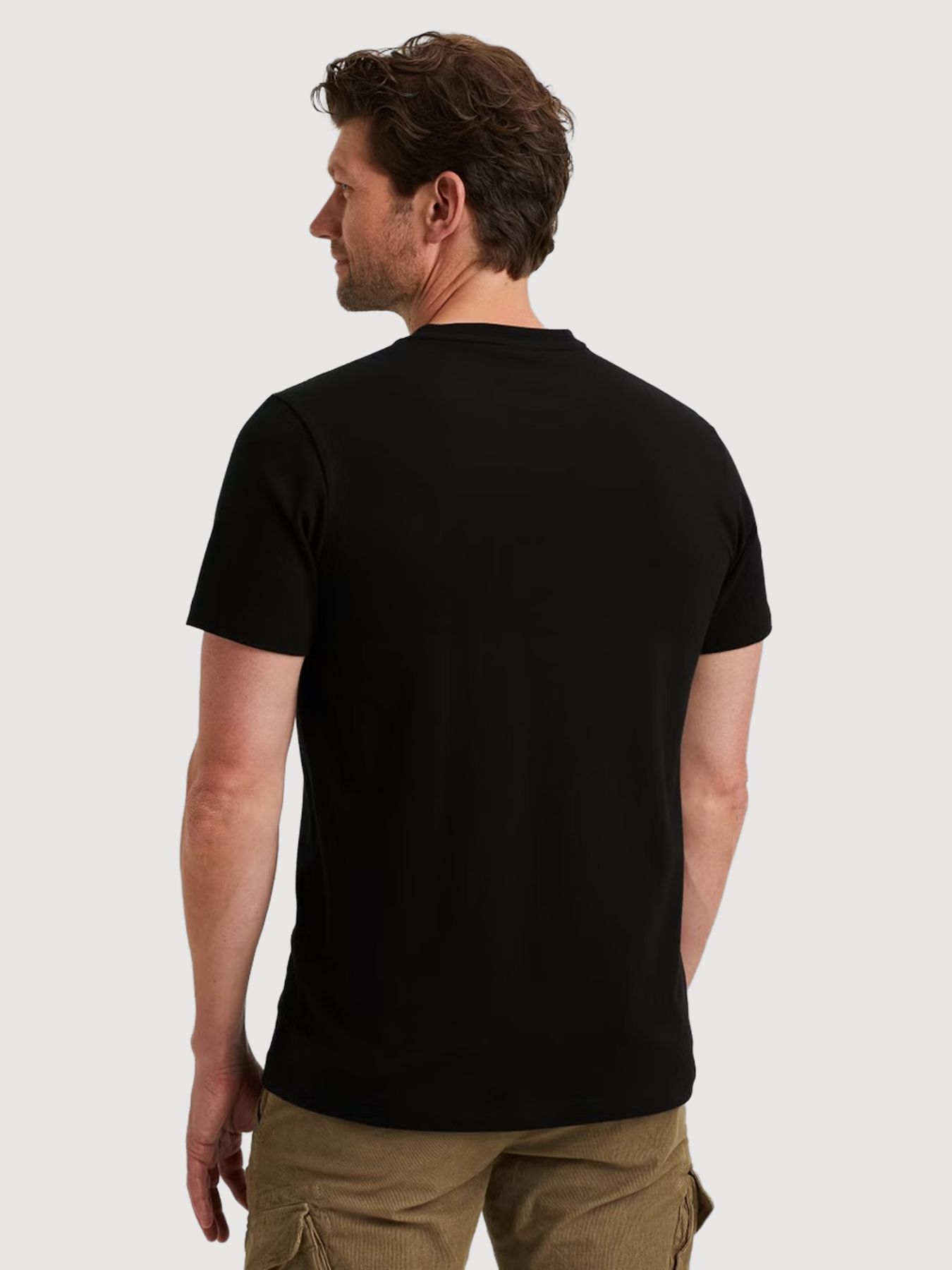 Pme Legend Short sleeve r-neck cotton elastan Black 2900156381030