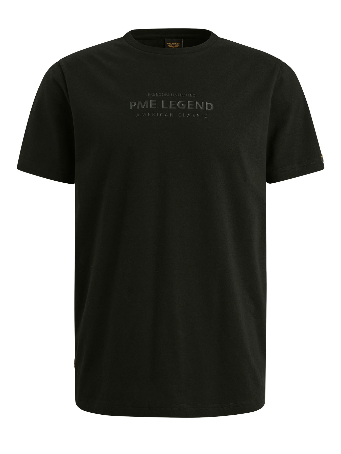 Pme Legend Short sleeve r-neck cotton elastan Black 2900156381030