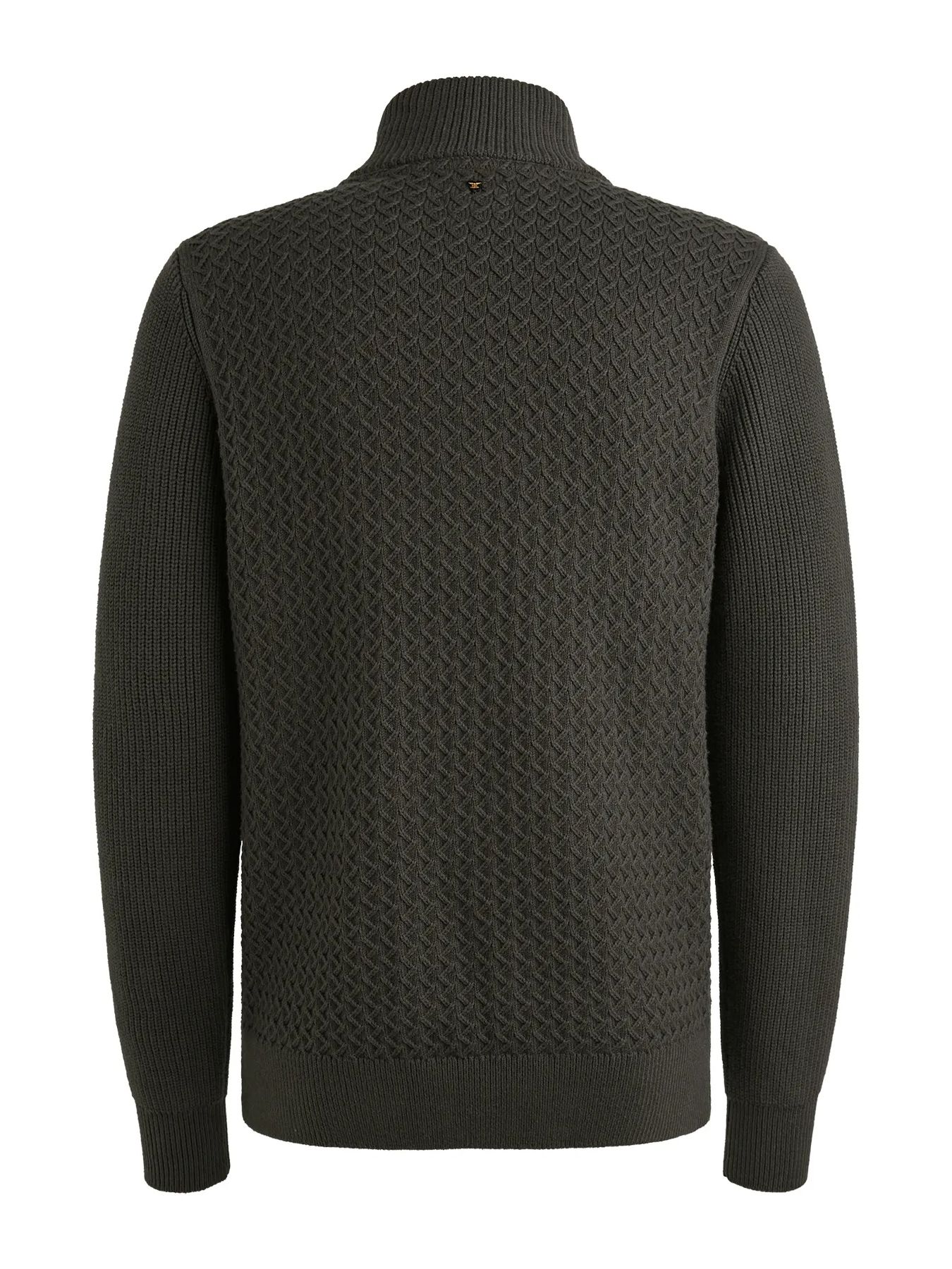 Pme Legend Half zip collar cotton mix structu Dark Grey 2900156383034