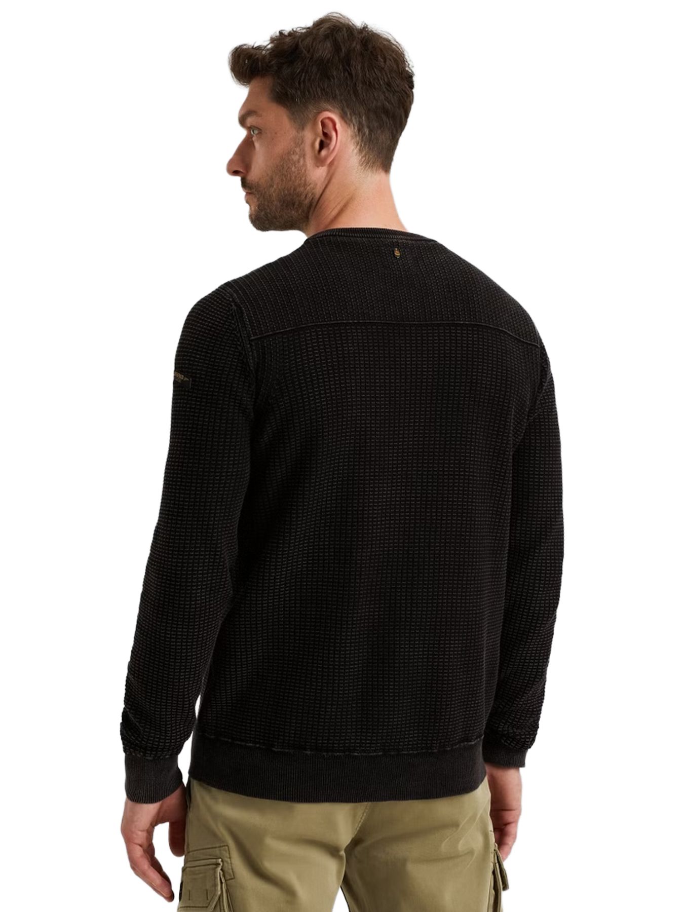 Pme Legend R-neck cotton garment dye stone wa Black 2900156384031