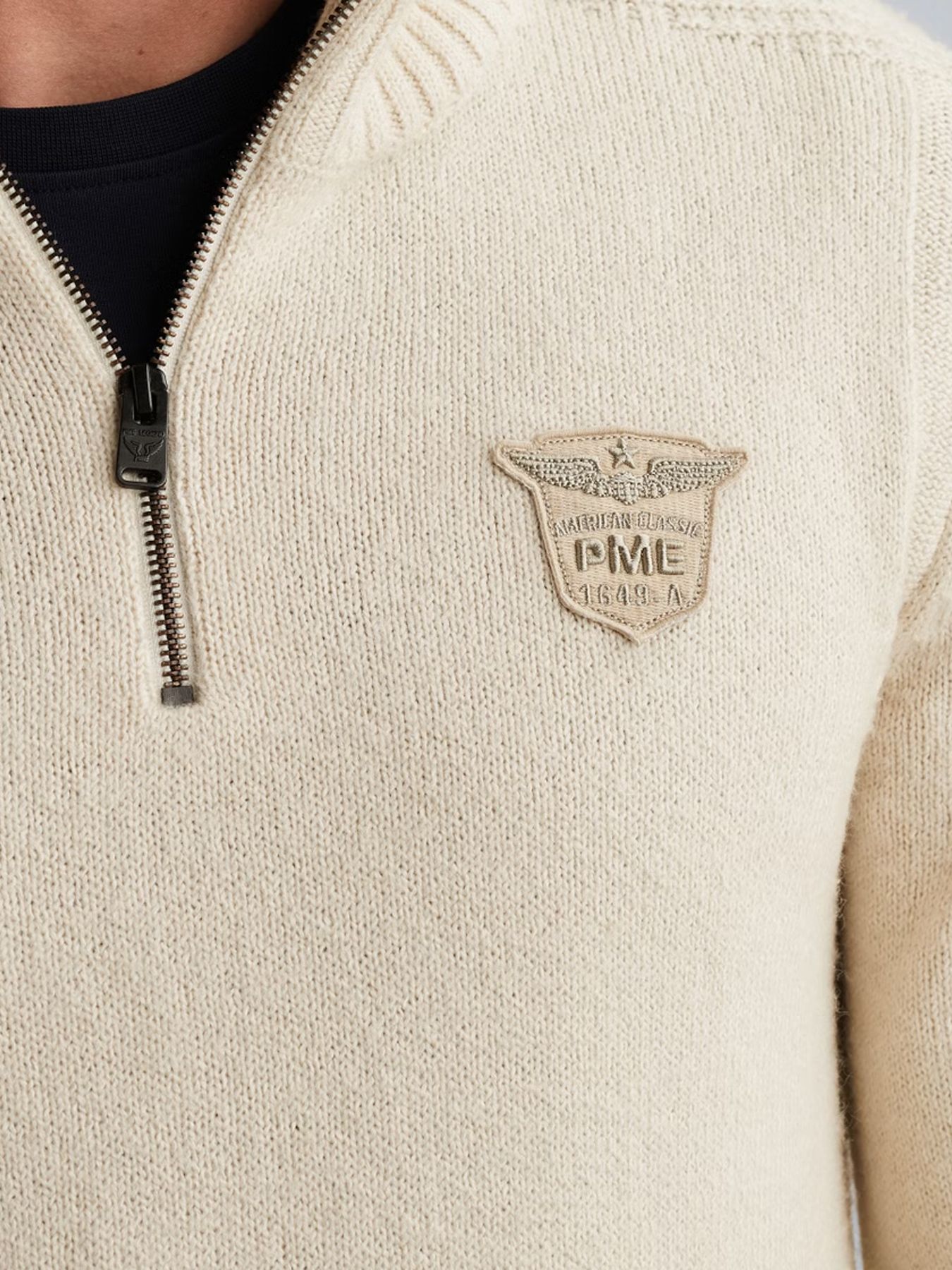 Pme Legend Half zip collar soft blend Bone White Melee 2900156385014