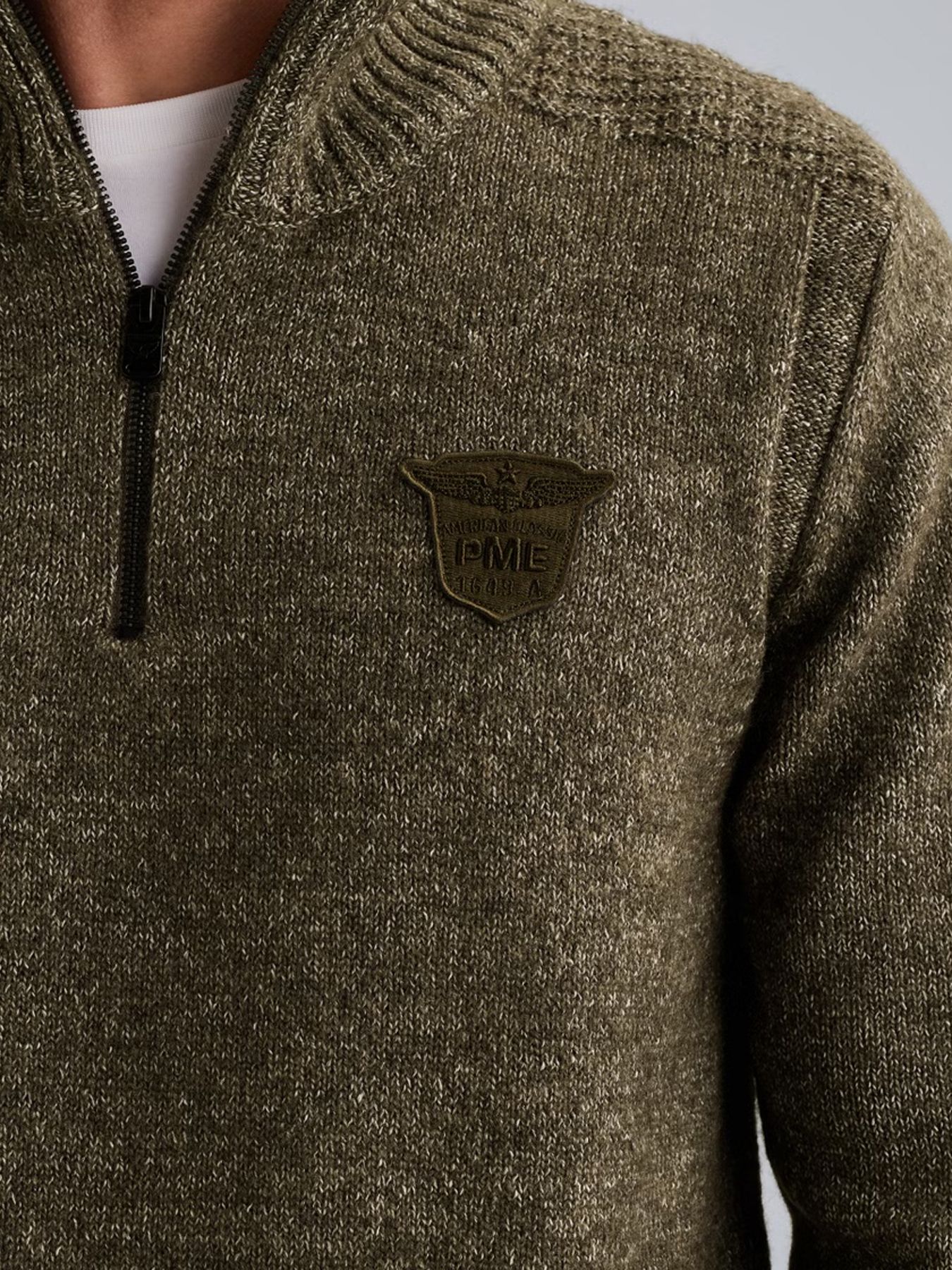 Pme Legend Half zip collar soft blend Mid Grey Melee 2900156386028