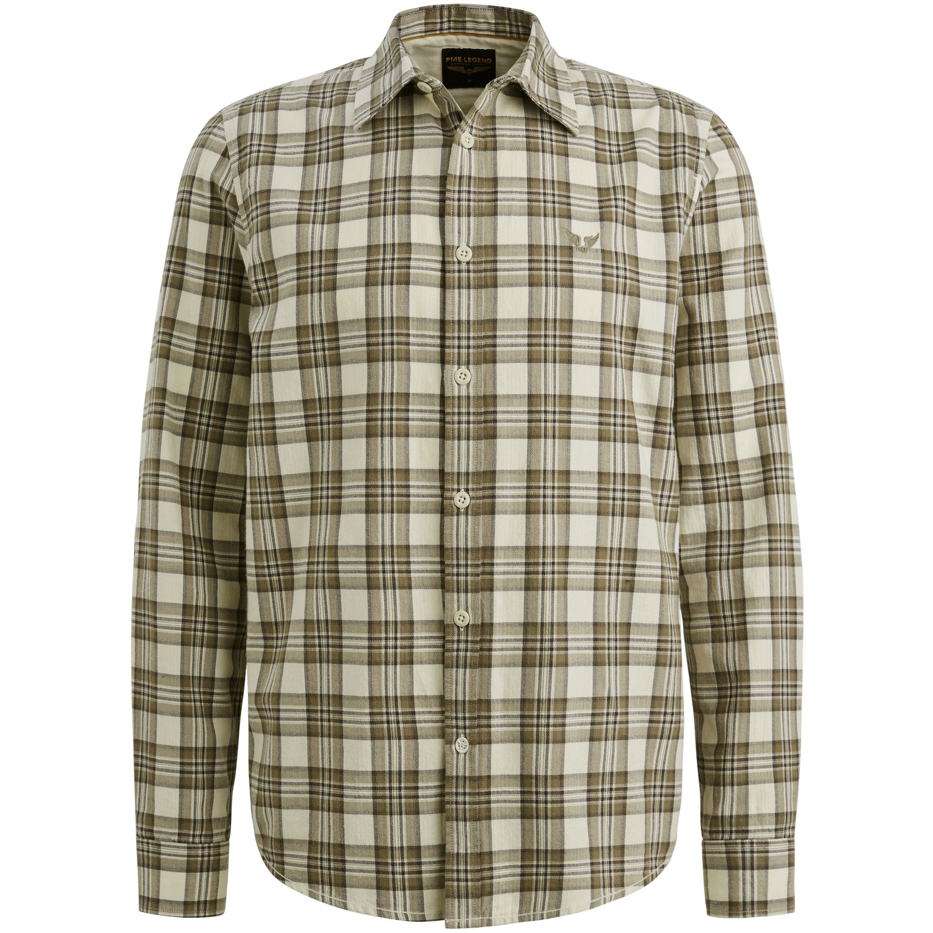 Pme Legend LONG SLEEVE SHIRT Herringbone Yarn Bone White 00113226-7013 Pme Legend LONG SLEEVE SHIRT Herringbone Yarn Bone White 00113226-7013