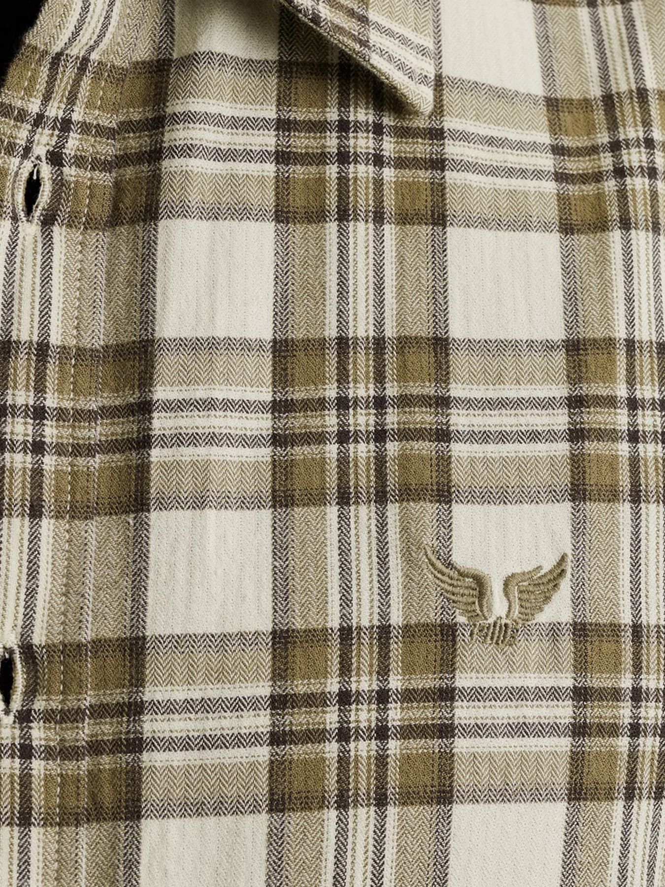 Pme Legend LONG SLEEVE SHIRT Herringbone Yarn Bone White 2900156390025