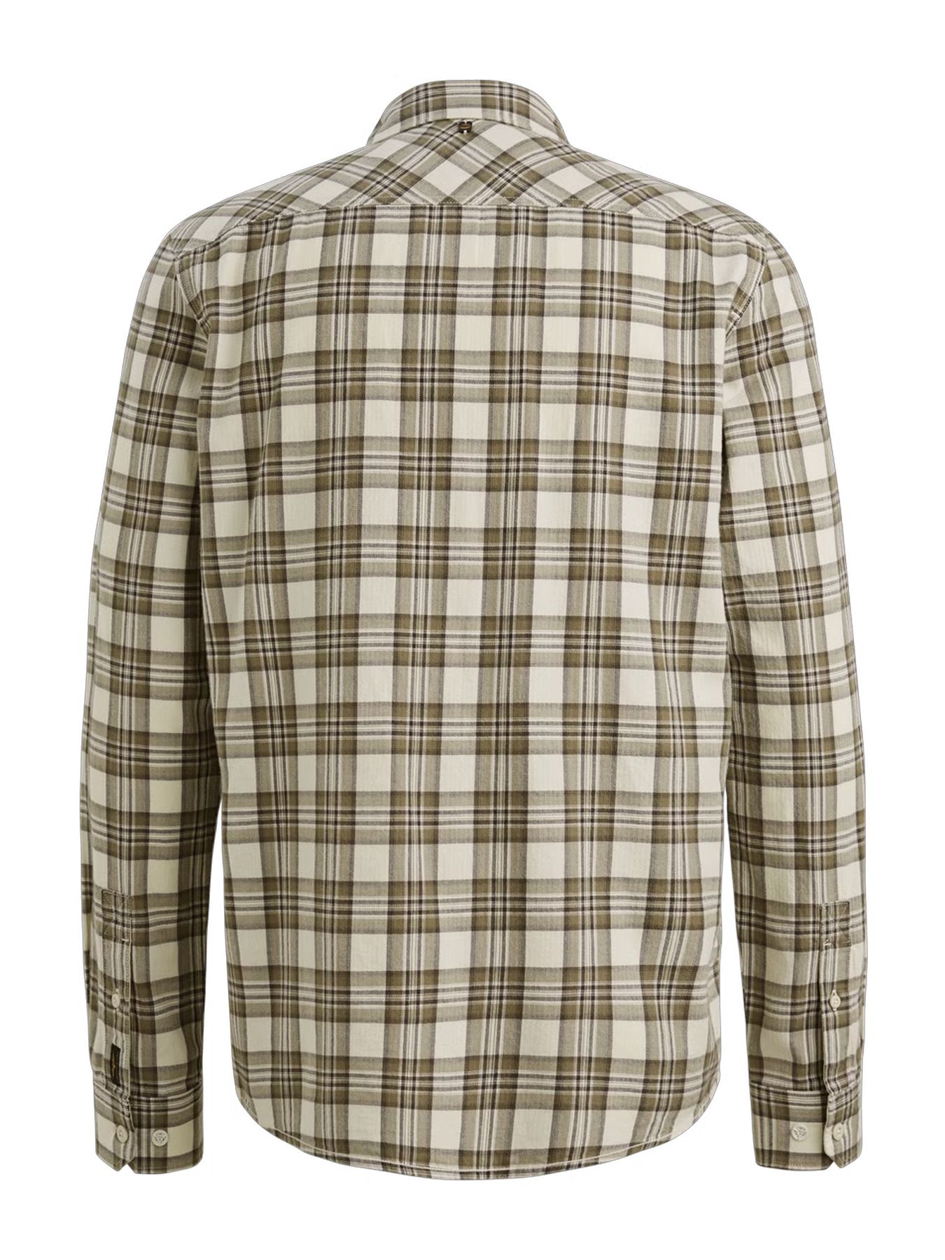 Pme Legend LONG SLEEVE SHIRT Herringbone Yarn Bone White 2900156390025