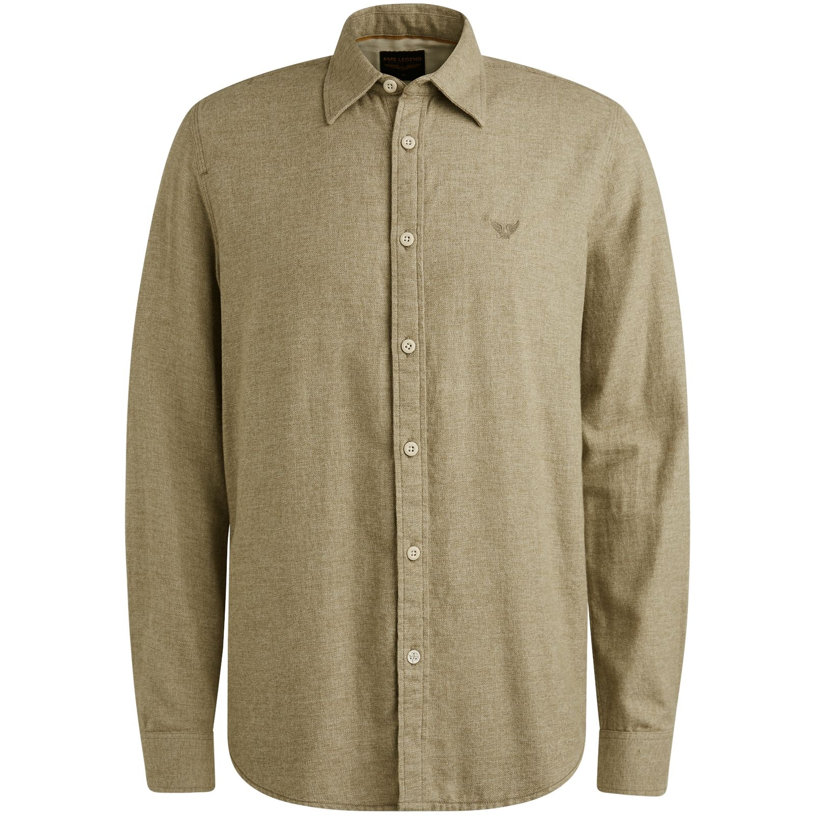 Pme Legend LONG SLEEVE SHIRT YarnDyed Grindle Dusky Green 00113227-6389
