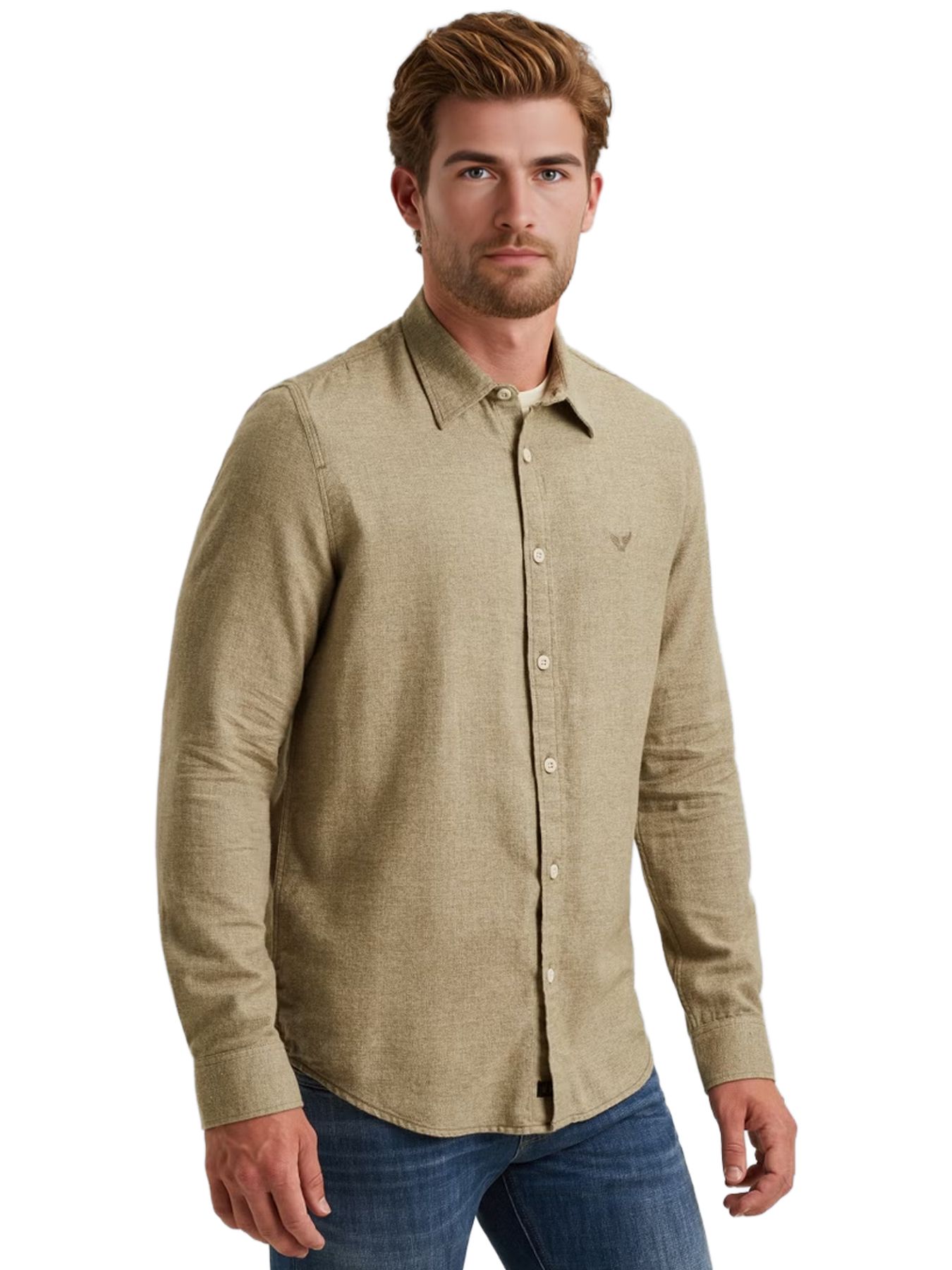 Pme Legend LONG SLEEVE SHIRT YarnDyed Grindle Dusky Green 2900156391046