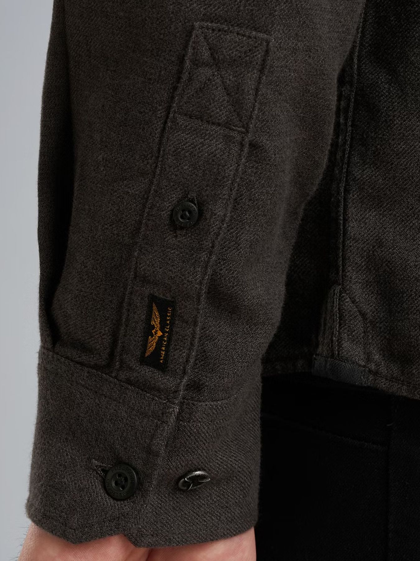 Pme Legend LONG SLEEVE SHIRT YarnDyed Grindle Jet Black 2900156392050