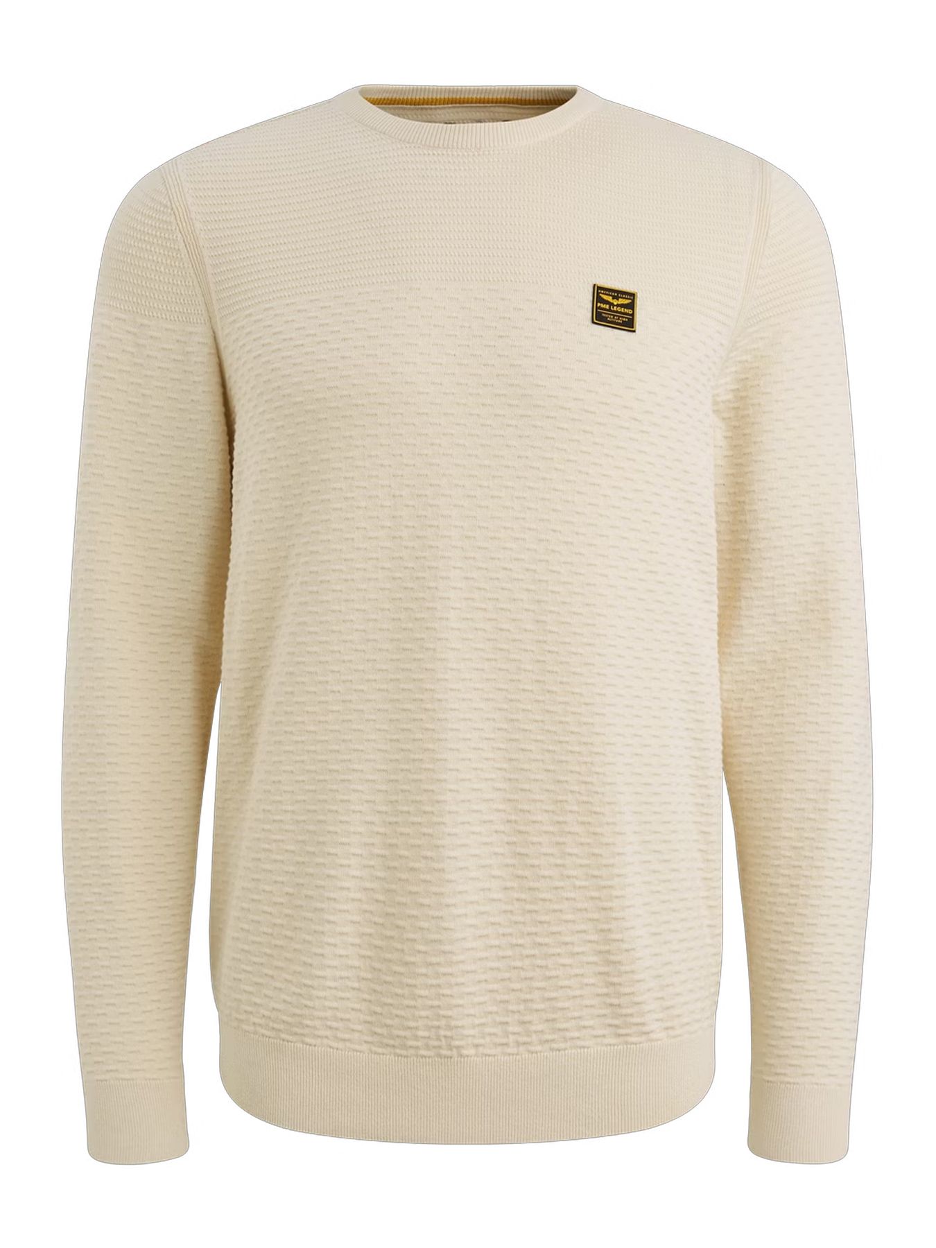 Pme Legend R-neck cotton mouline Bone White 2900156395044 Pme Legend R-neck cotton mouline Bone White 2900156395044