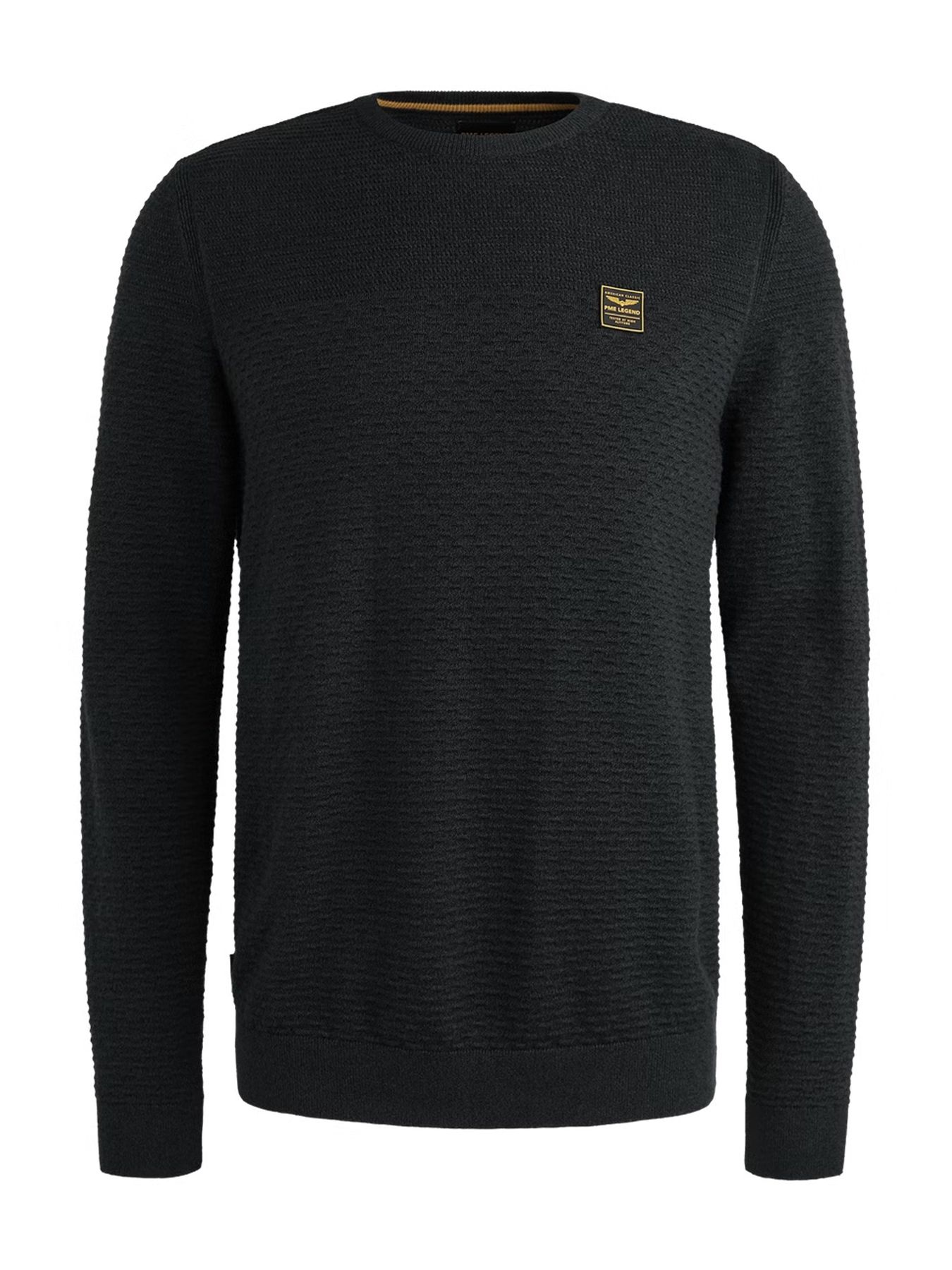 Pme Legend R-neck cotton mouline Black 2900156396034