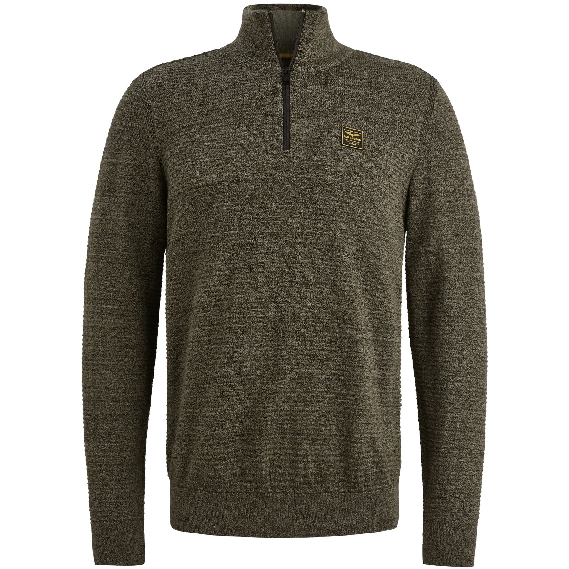 Pme Legend Half zip collar cotton mouline (or Dusky Green 2900156398014