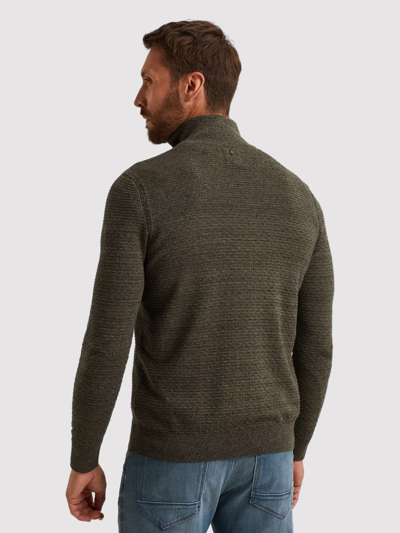 Pme Legend Half zip collar cotton mouline (or Dusky Green 2900156398014 Pme Legend Half zip collar cotton mouline (or Dusky Green 2900156398014